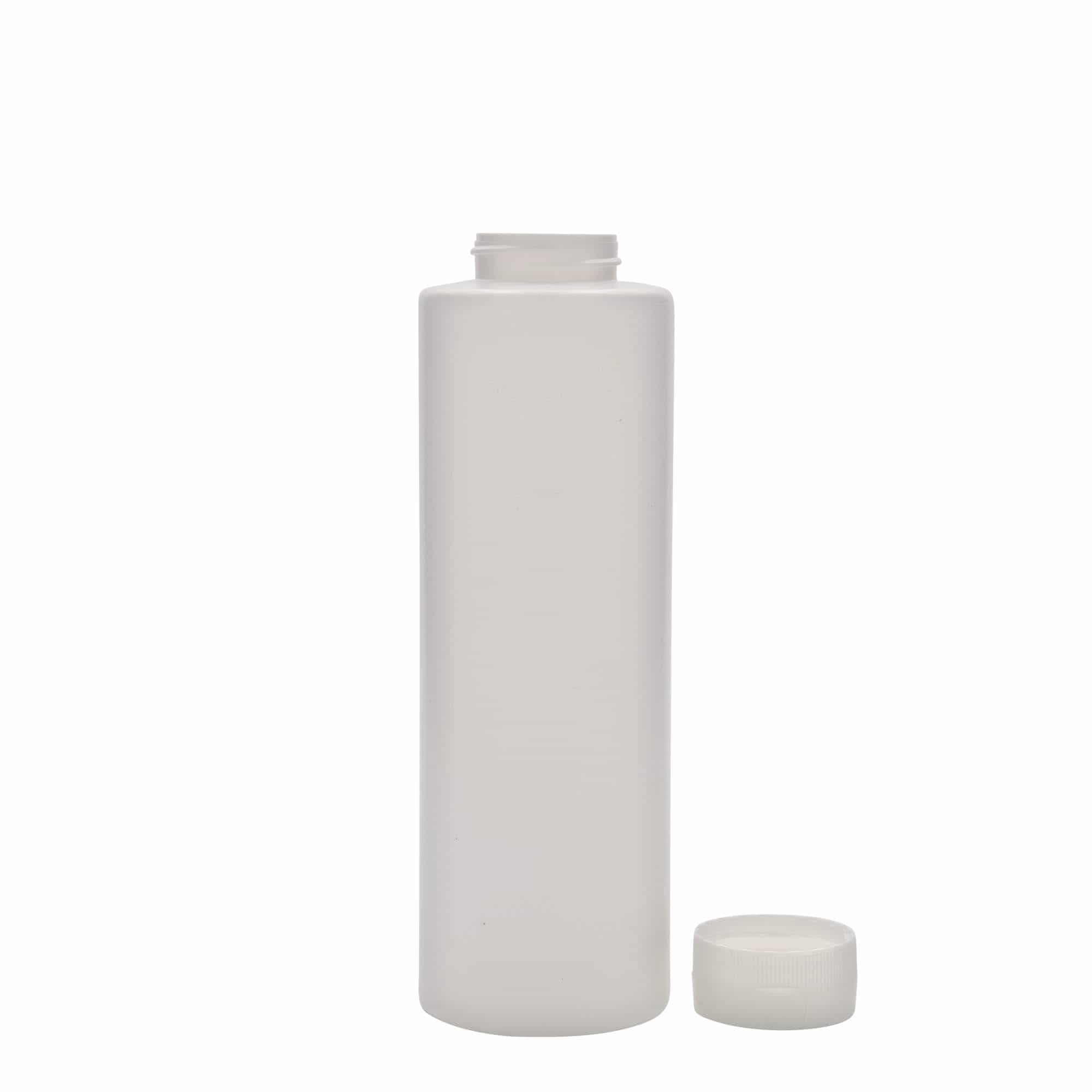 500 ml Soßenflasche, LDPE-Kunststoff, weiß, Mündung: 38/400