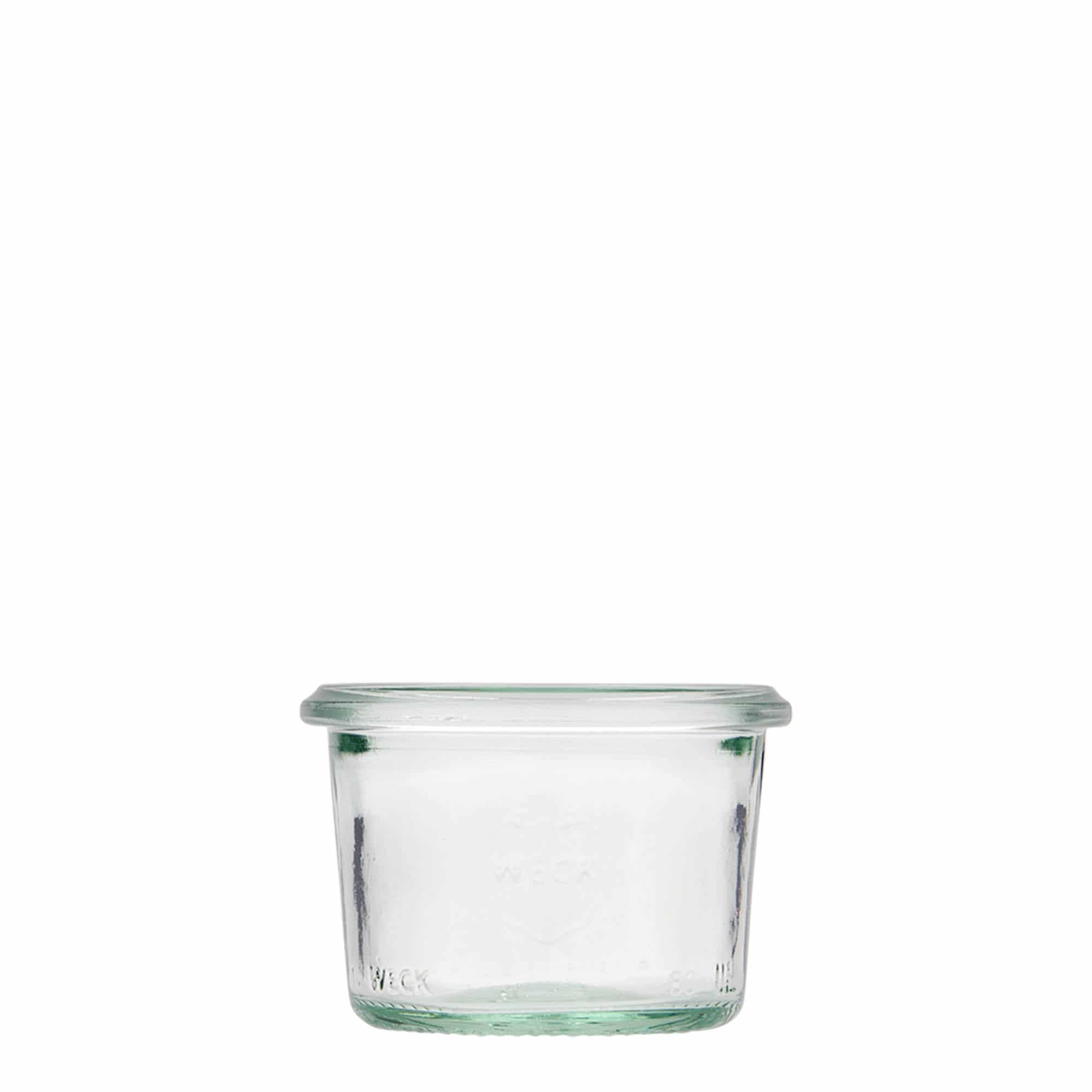 12x 80 ml WECK-Sturzglas mit Glasdeckel RR 60