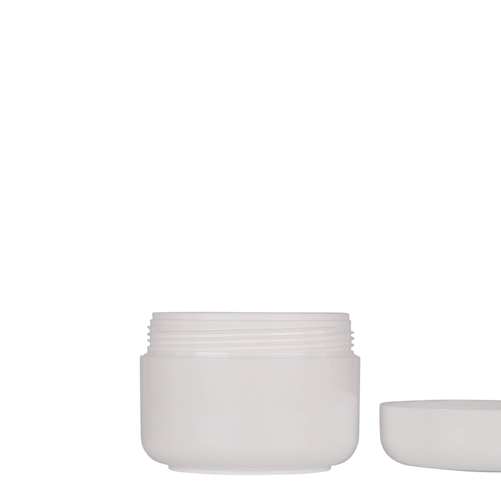 150 ml Kunststoffdose 'Bianca', PP, weiß, Mündung: Schraubverschluss
