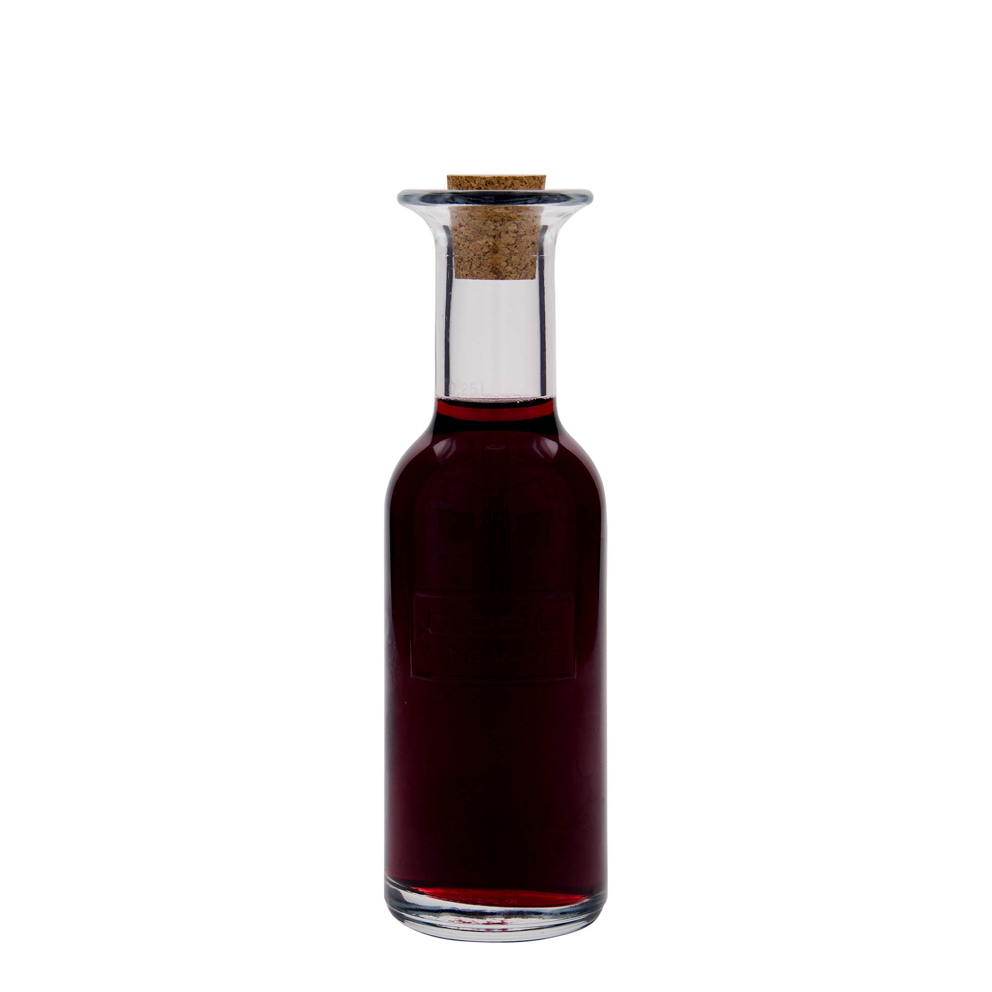 250 ml Glasflasche 'Optima Fine Wine', Mündung: Kork 250 ml Glasflasche 'Optima Fine Wine', Mündung: Kork
