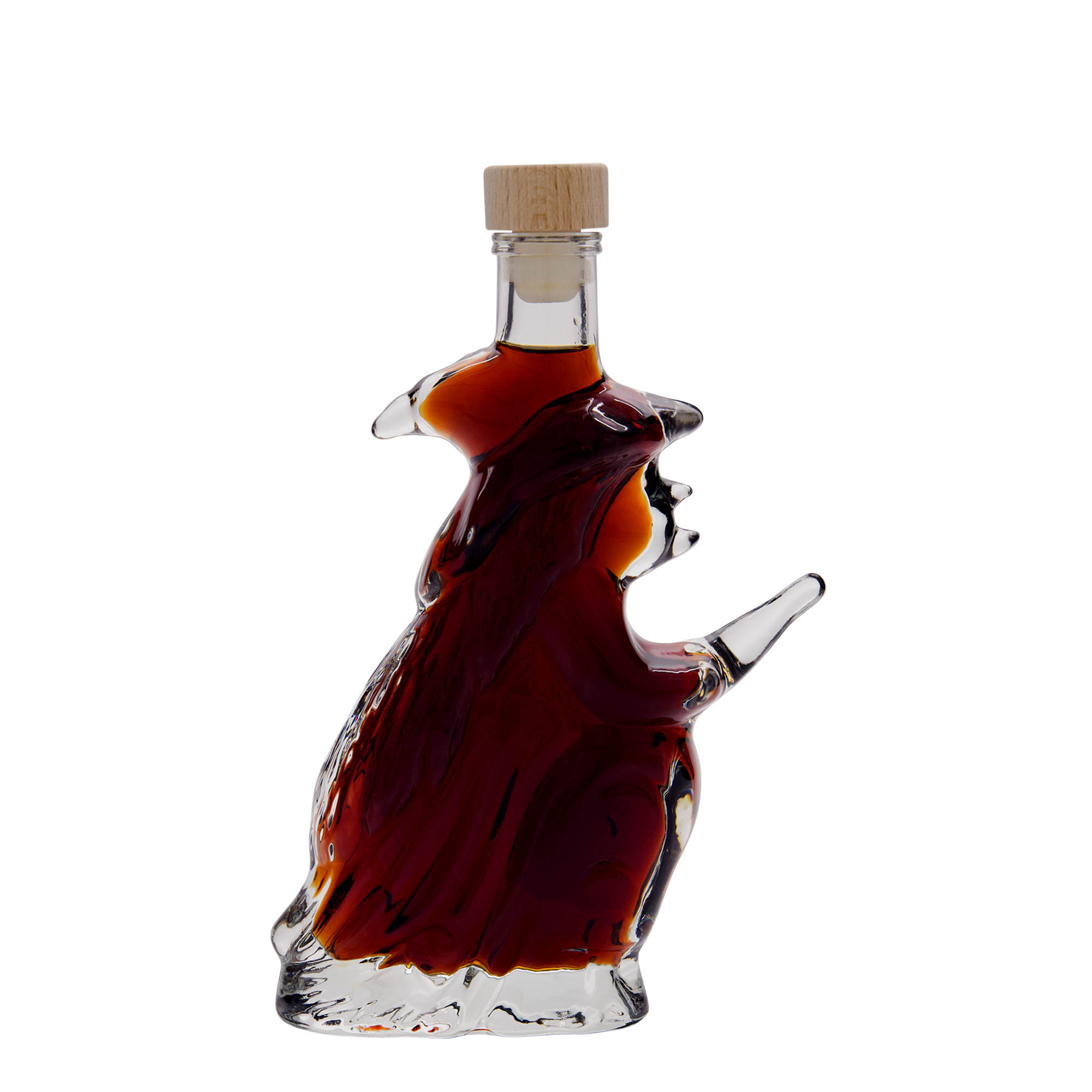 200 ml Glasflasche „Hexe“, Mündung: Kork