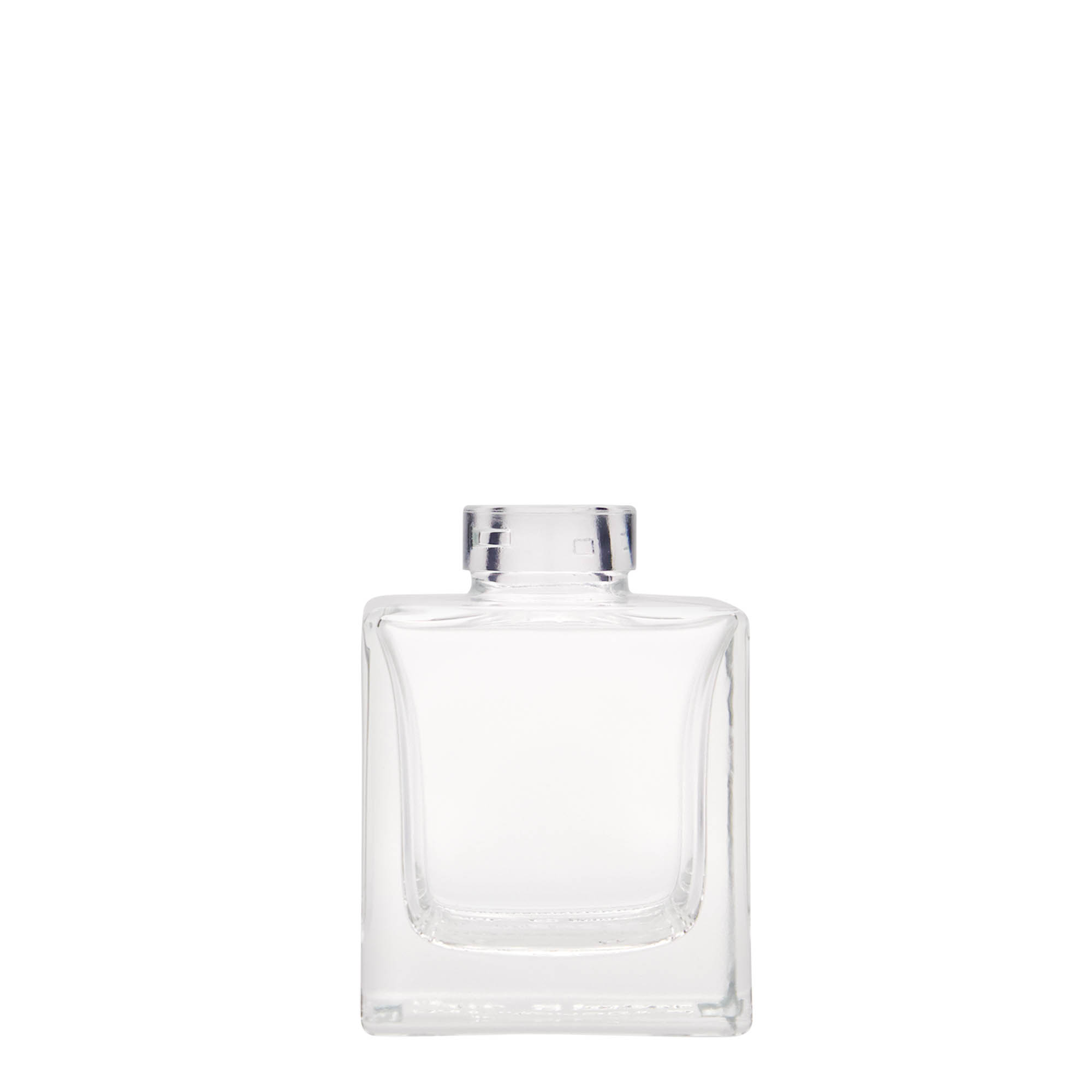 100 ml Glasflasche 'Cube', quadratisch, Mündung: Kork 100 ml Glasflasche 'Cube', quadratisch, Mündung: Kork