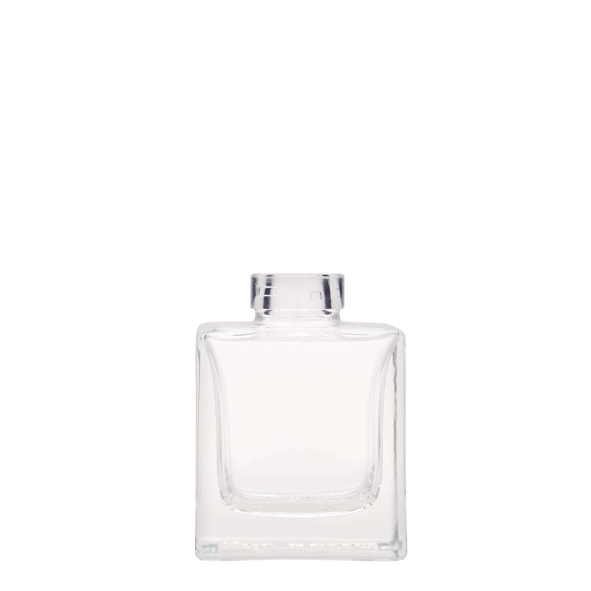 100 ml Glasflasche „Cube“, quadratisch, Mündung: Kork