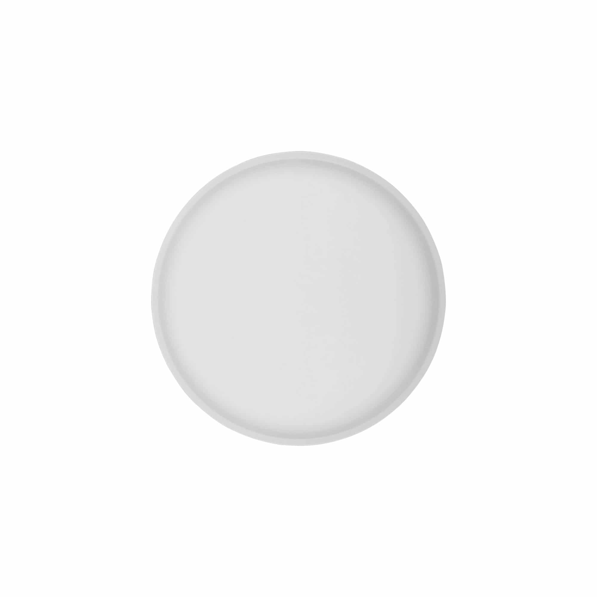 Schraubverschluss 'Clear/Platin Edition', PP-Kunststoff, weiß, für Mündung: 70/2P