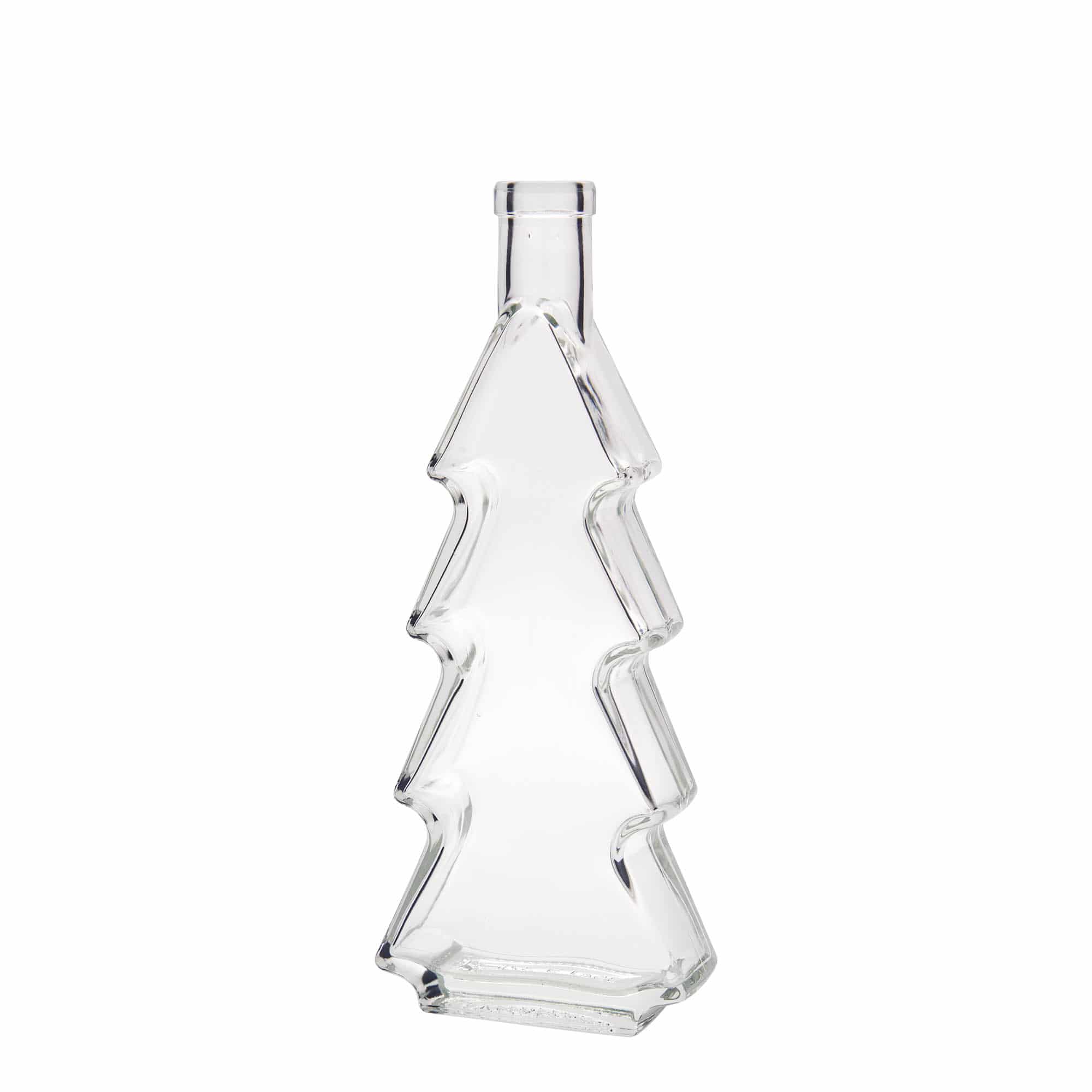 350 ml Glasflasche 'Tannenbaum', Mündung: Kork 350 ml Glasflasche 'Tannenbaum', Mündung: Kork