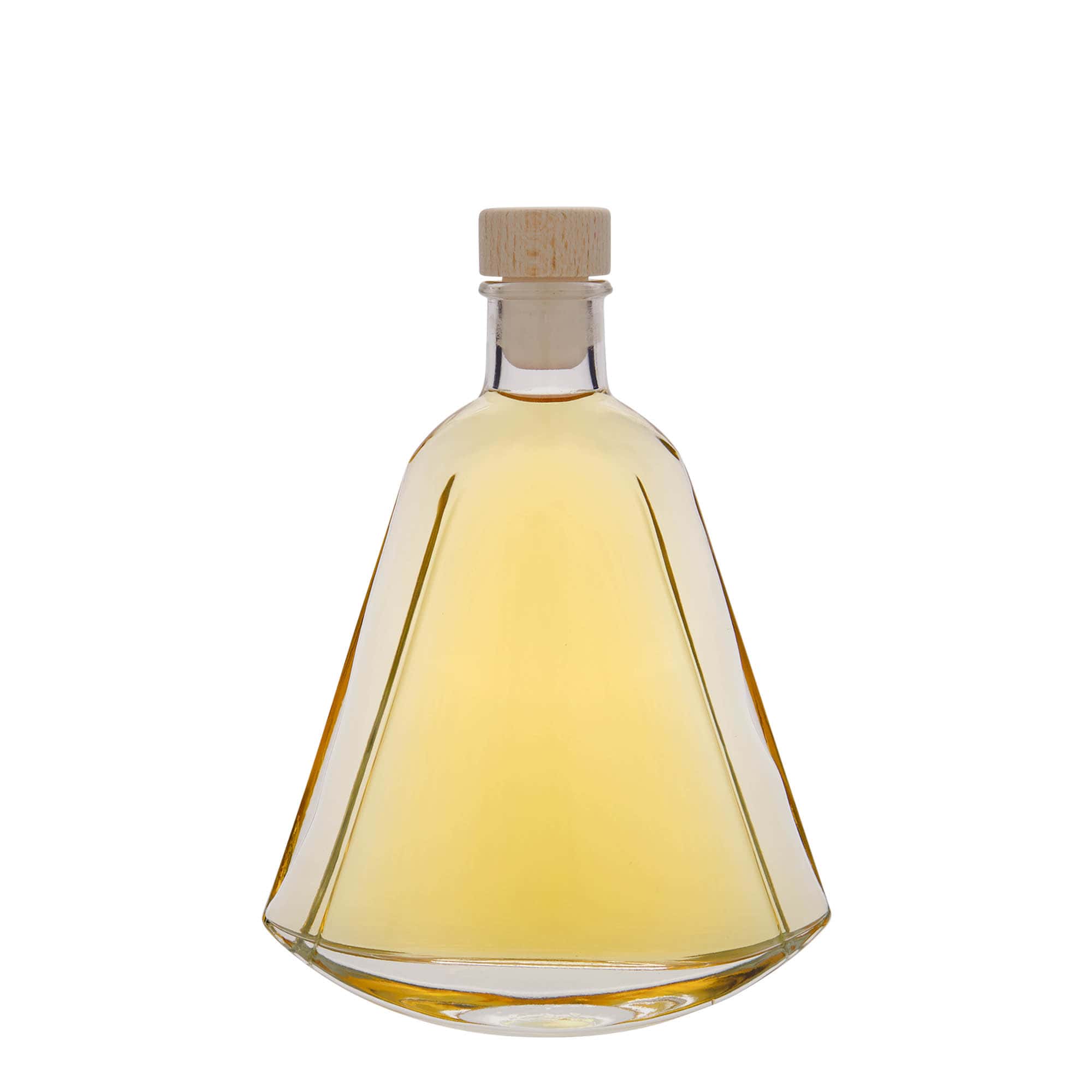 200 ml Glasflasche 'Maurizio', oval, Mündung: Kork