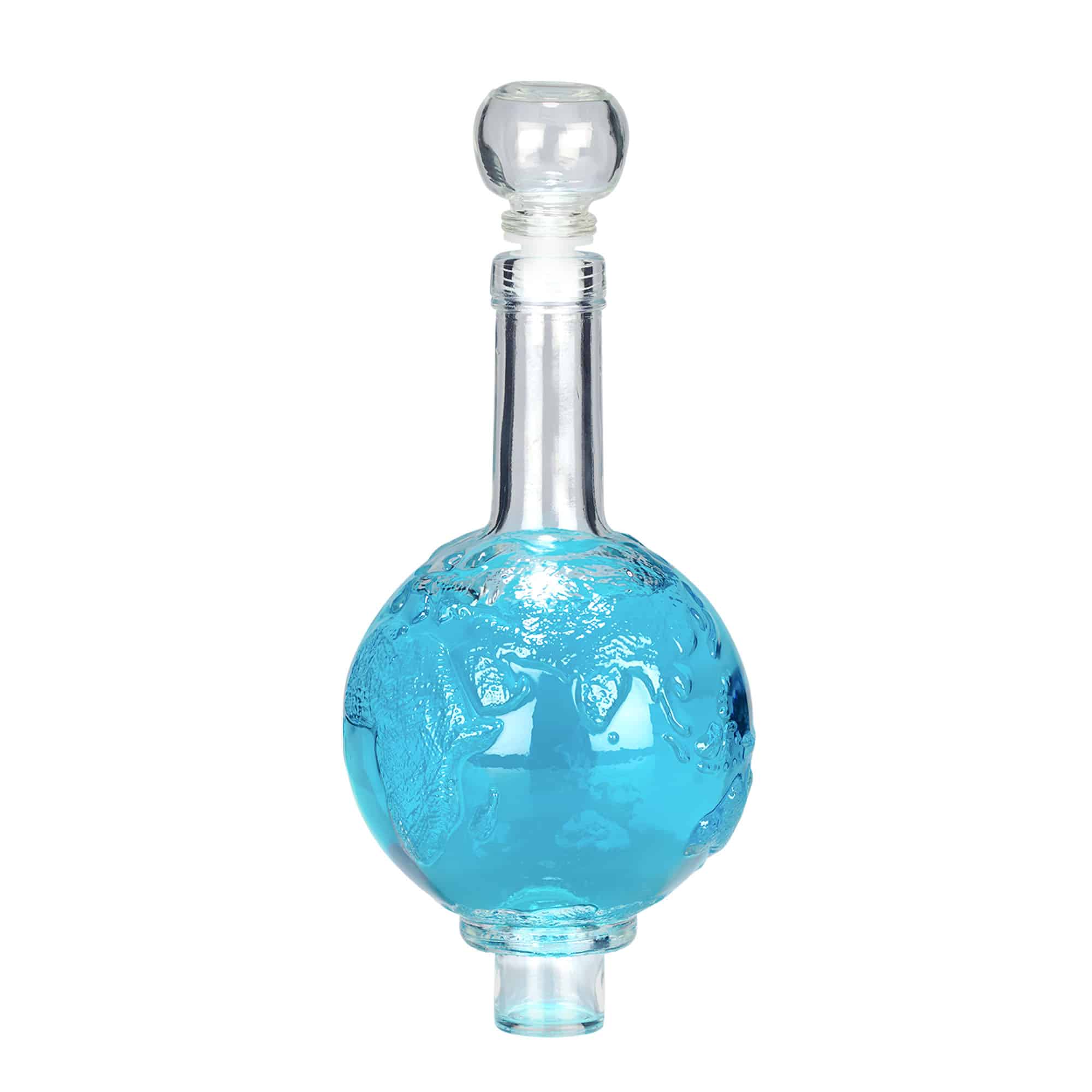 500 ml Glasflasche „Globus“, Mündung: Kork