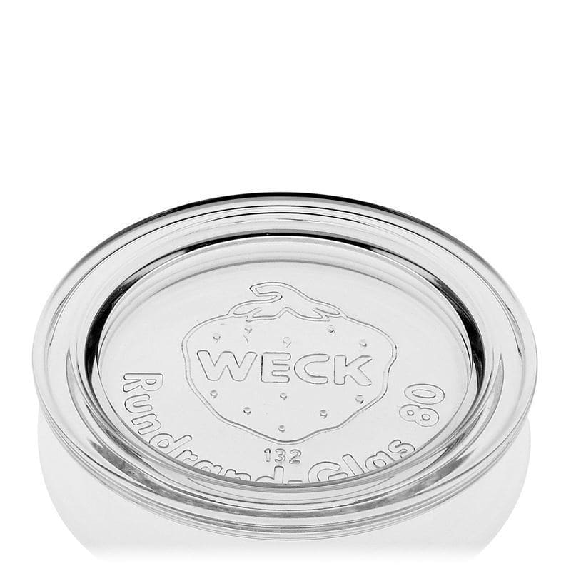 WECK-Glasdeckel Rundrand, für Mündung: RR80
