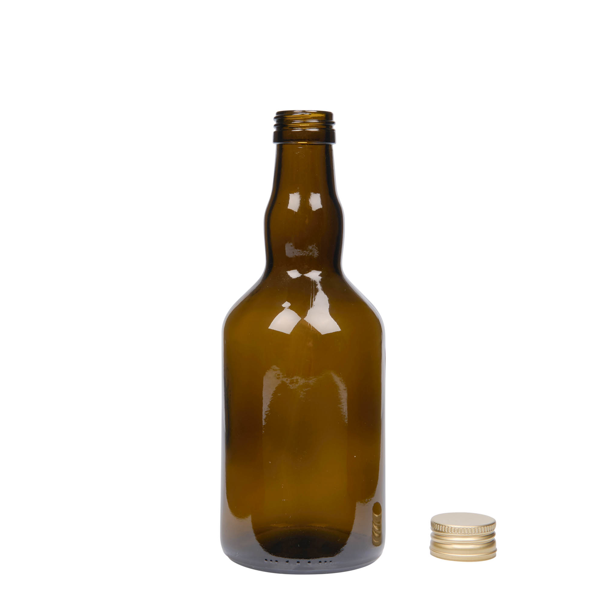 500 ml Glasflasche 'Olona', antikgrün, Mündung: PP 31,5
