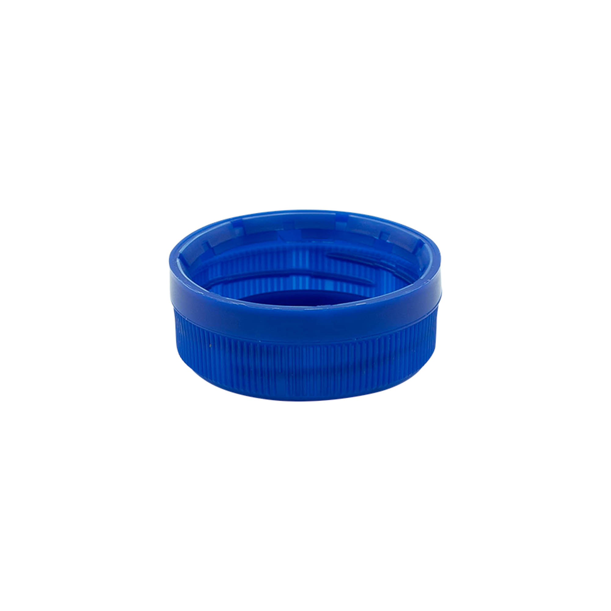 Schraubverschluss Zweistartgewinde, PE-Kunststoff, blau, für Mündung: PET 38 mm Schraubverschluss Zweistartgewinde, PE-Kunststoff, blau, für Mündung: PET 38 mm