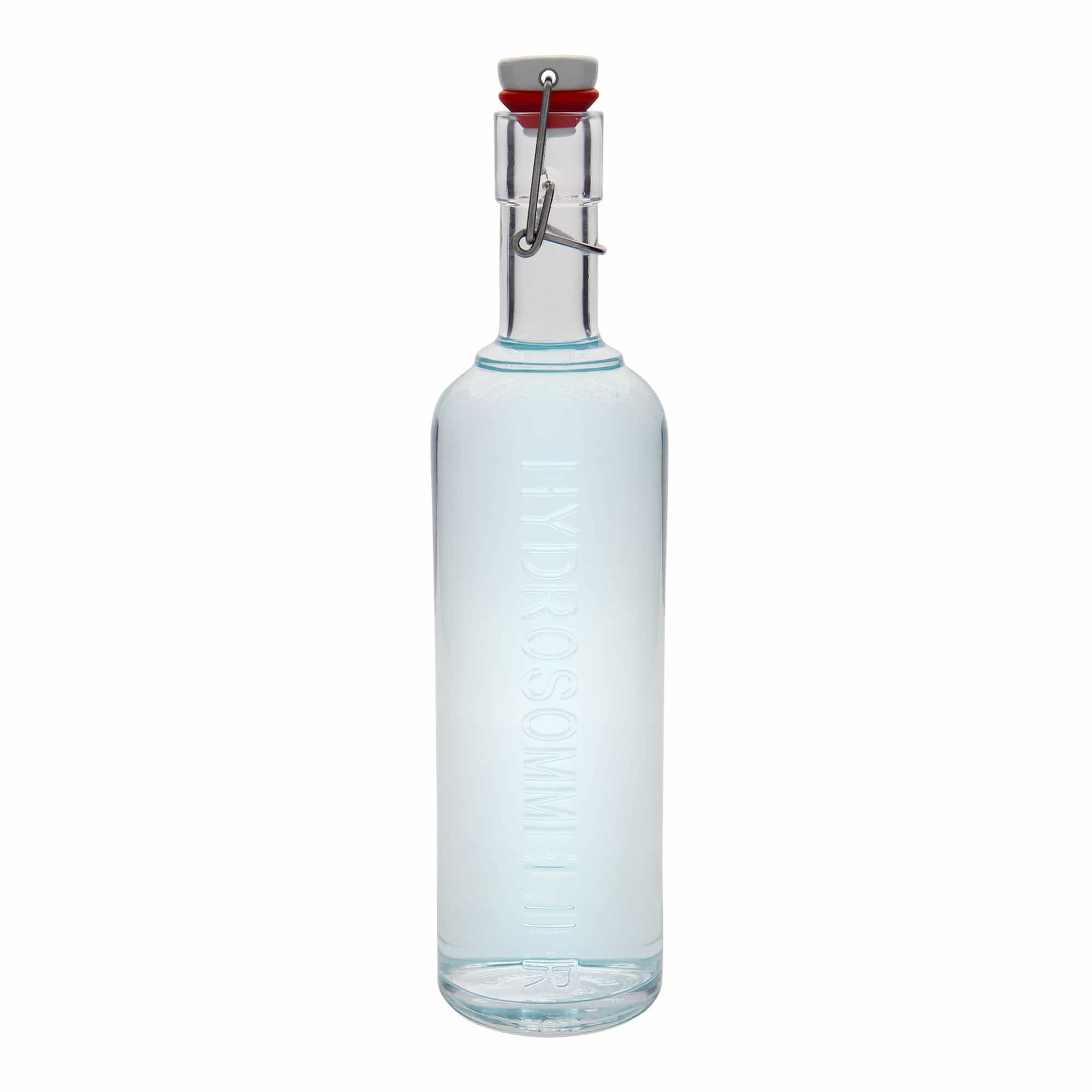 1.000 ml Glasflasche 'Optima Hydrosommelier', Mündung: Bügelverschluss 1.000 ml Glasflasche 'Optima Hydrosommelier', Mündung: Bügelverschluss
