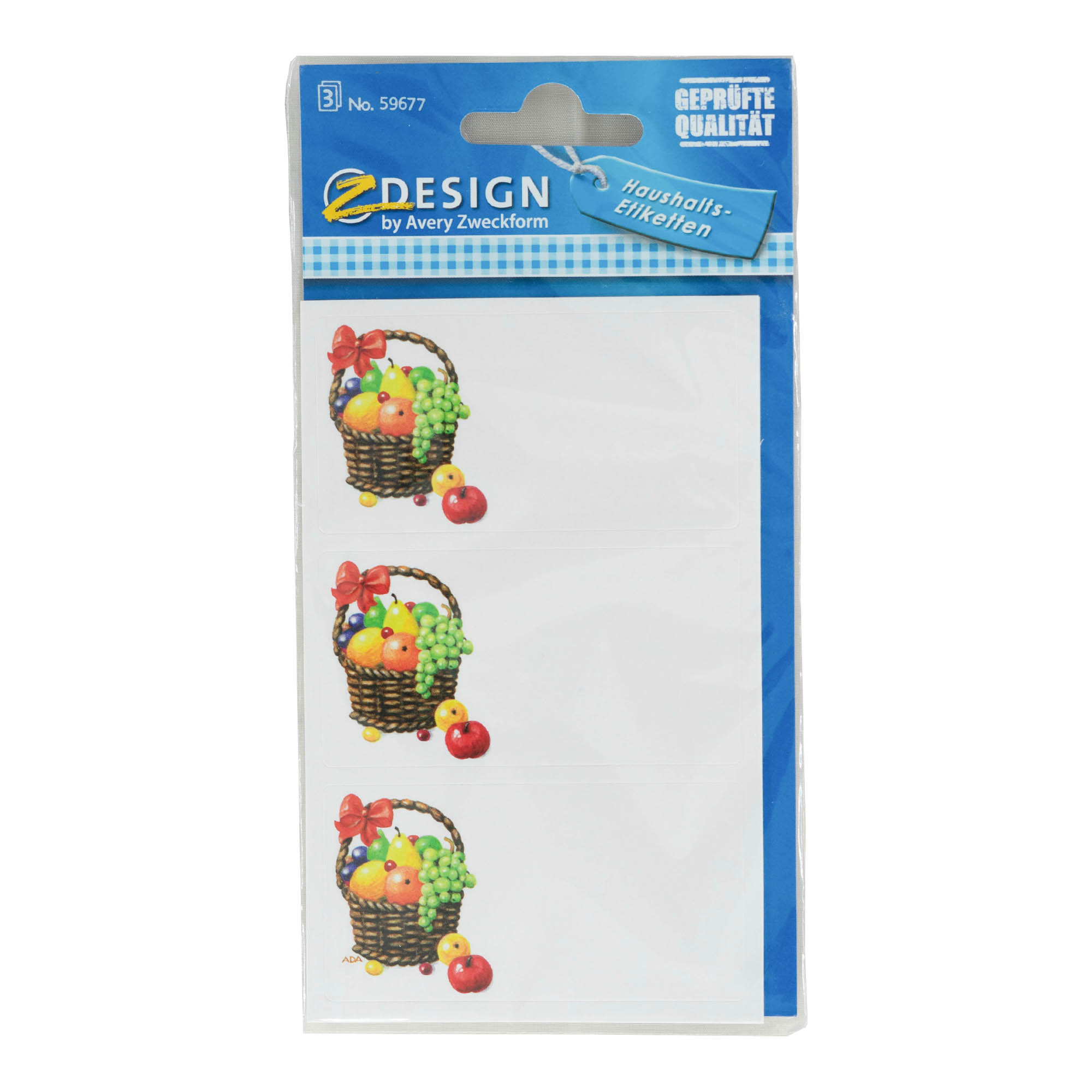 Zweckform Etiketten 'Früchtekorb', rechteckig, Papier, mehrfarbig Zweckform Etiketten 'Früchtekorb', rechteckig, Papier, mehrfarbig