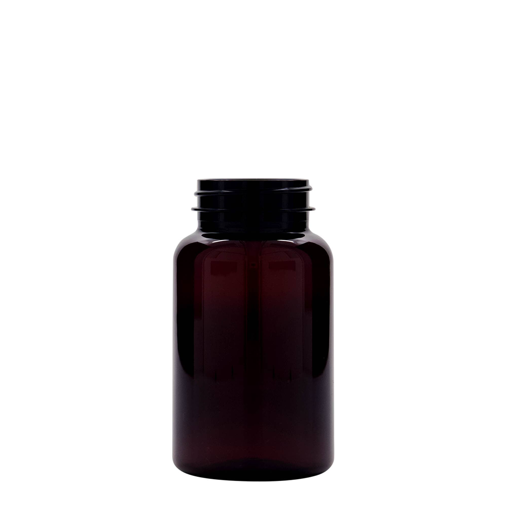 200 ml PET-Packer, Kunststoff, braun, Mündung: 45/400