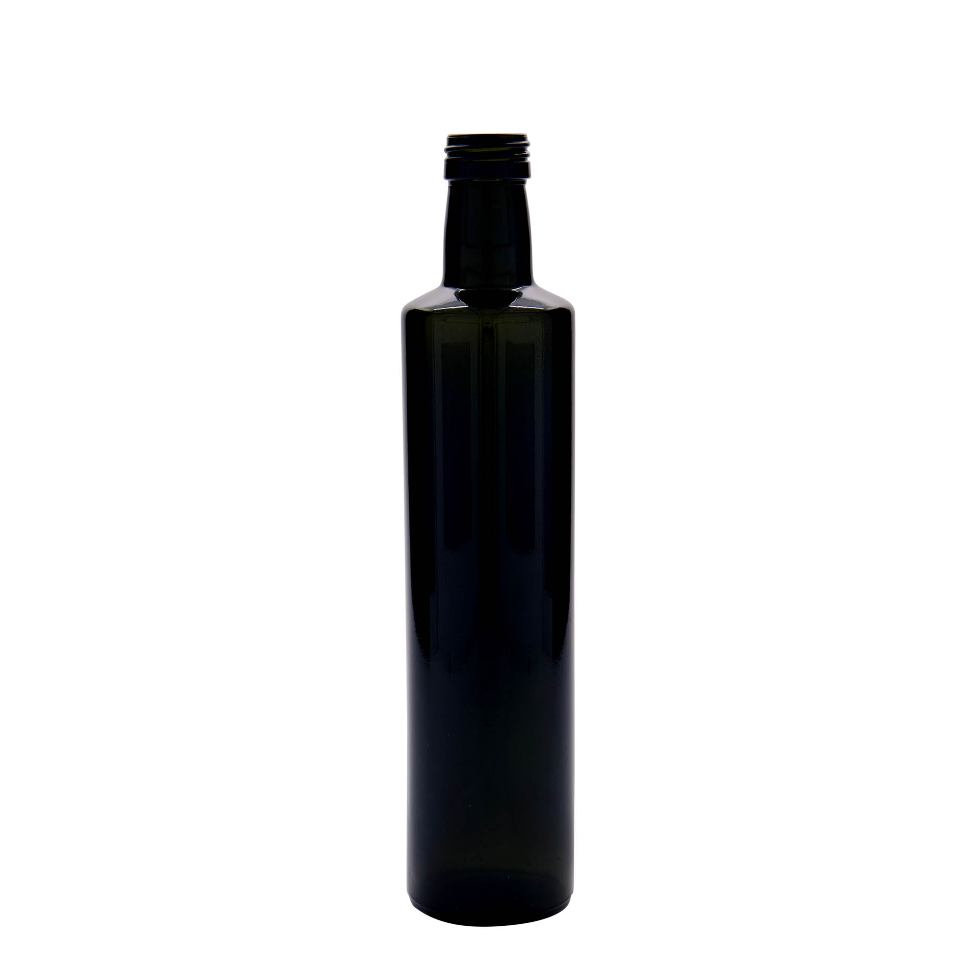 500 ml Glasflasche „Dorica“, antikgrün, Mündung: PP 31,5