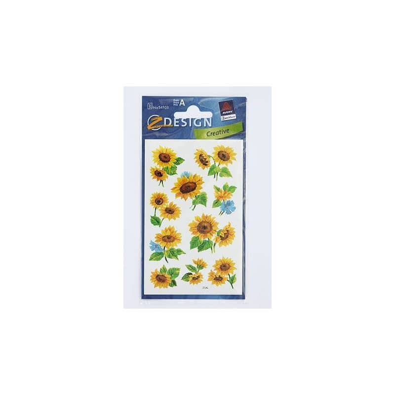 Zweckform Sticker 'Sonnenblumen', Papier, mehrfarbig