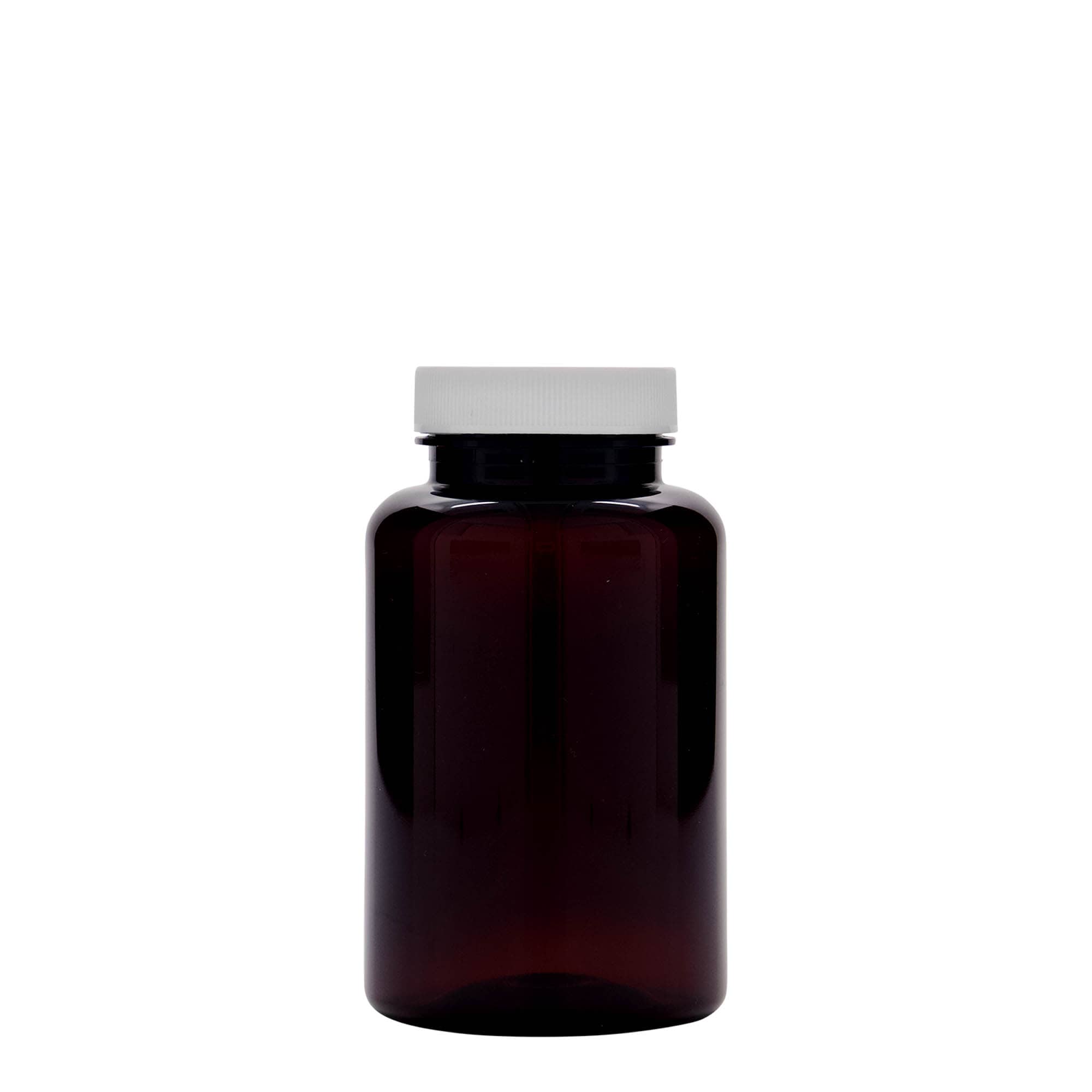 250 ml PET-Packer, Kunststoff, braun, Mündung: 45/400