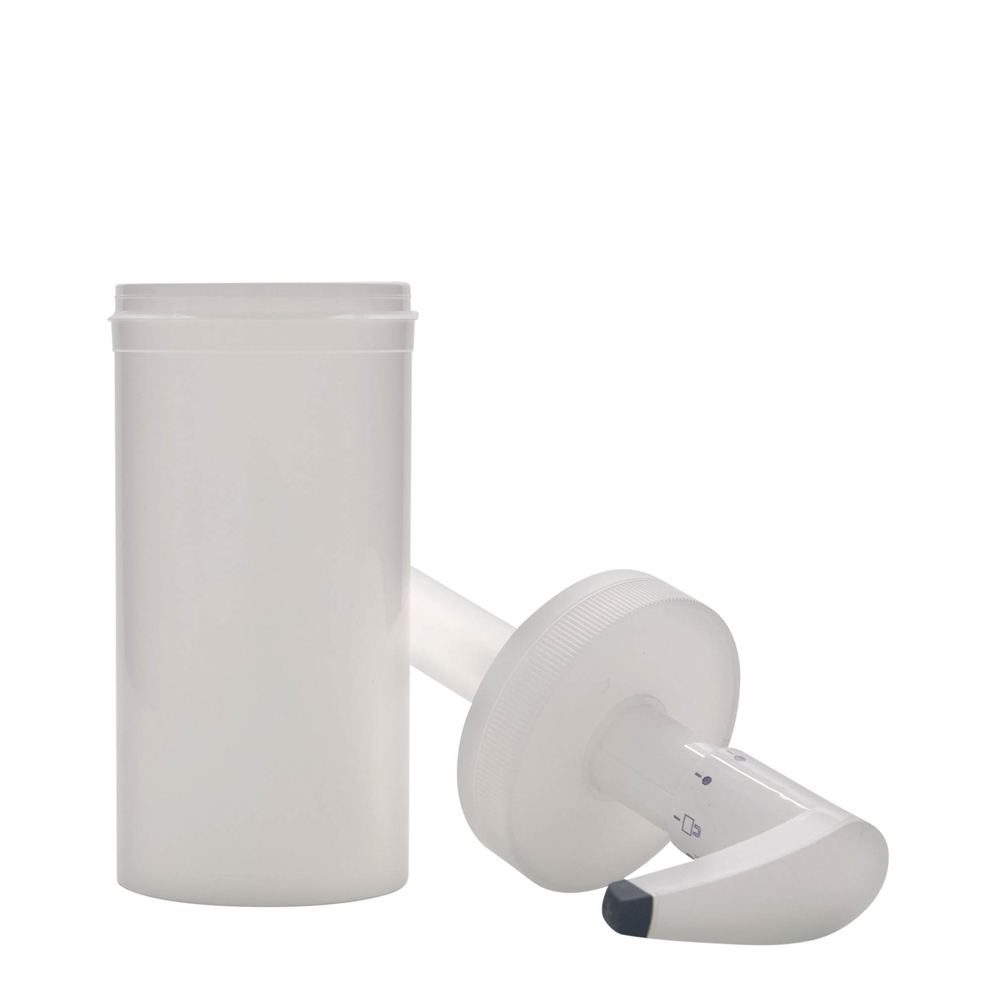 655 ml Dispenserflasche 'Securibox', PP-Kunststoff, weiß, Mündung: Schraubverschluss 655 ml Dispenserflasche 'Securibox', PP-Kunststoff, weiß, Mündung: Schraubverschluss