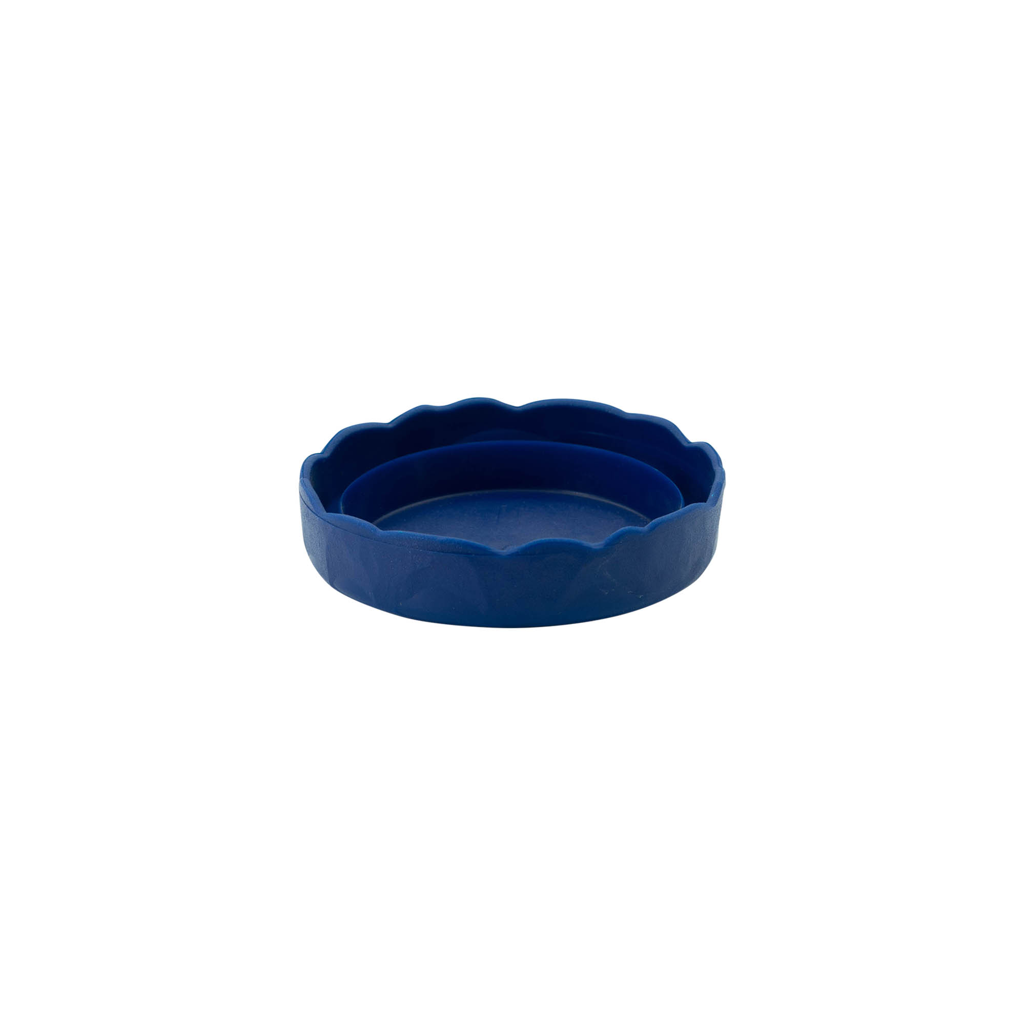 Stülpdeckel für Enghals-Keramiktopf, HDPE-Kunststoff, blau