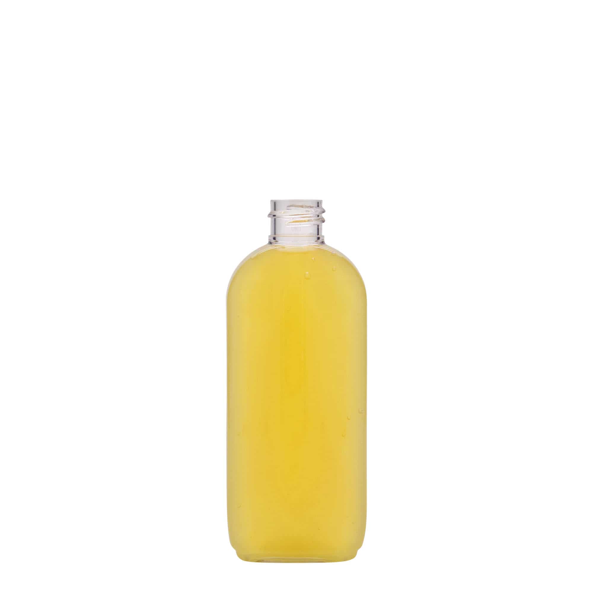 100 ml PET-Flasche 'Iris', oval, Kunststoff, Mündung: GPI 20/410