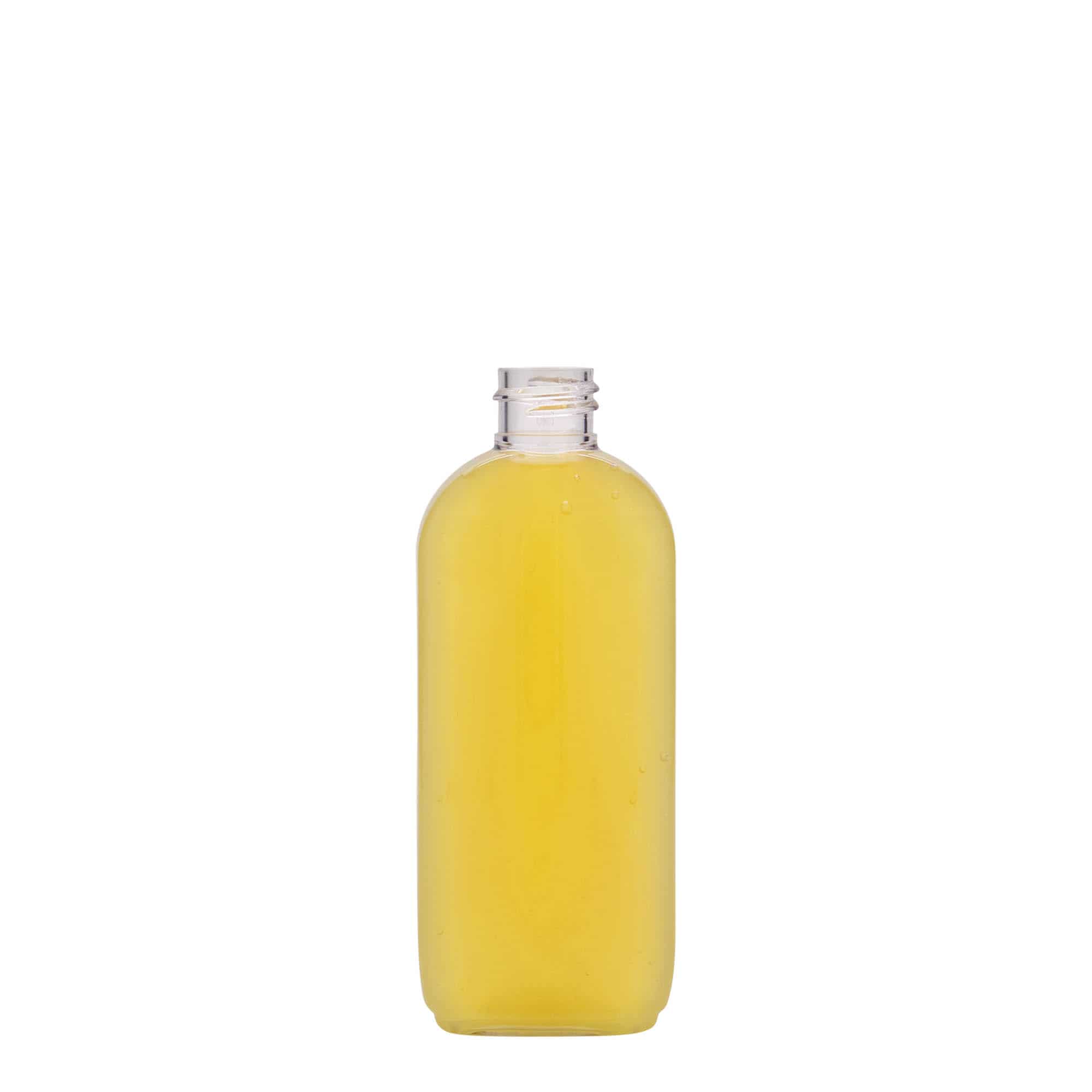 100 ml PET-Flasche 'Iris', oval, Kunststoff, Mündung: 20/410