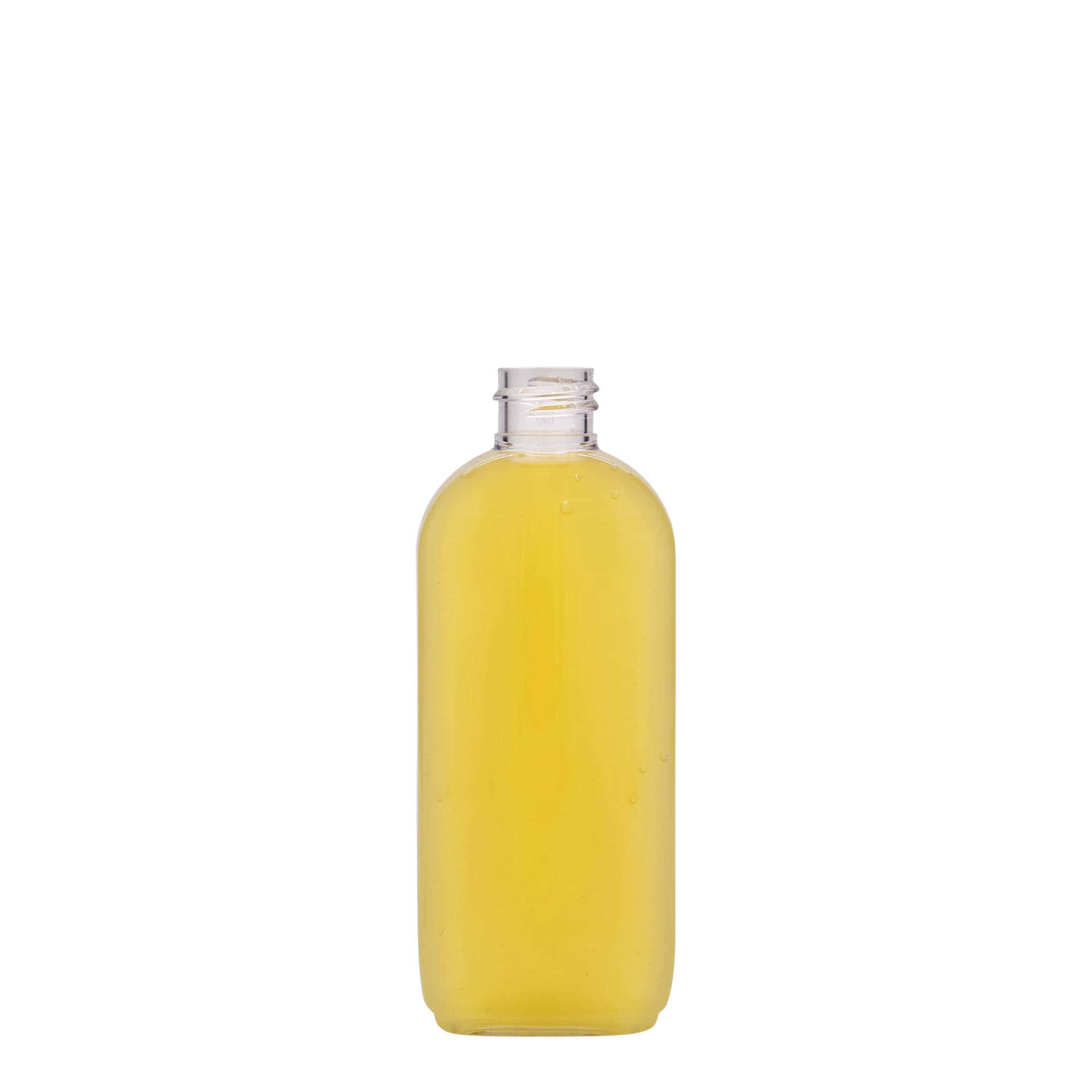 100 ml PET-Flasche 'Iris', oval, Kunststoff, Mündung: 20/410