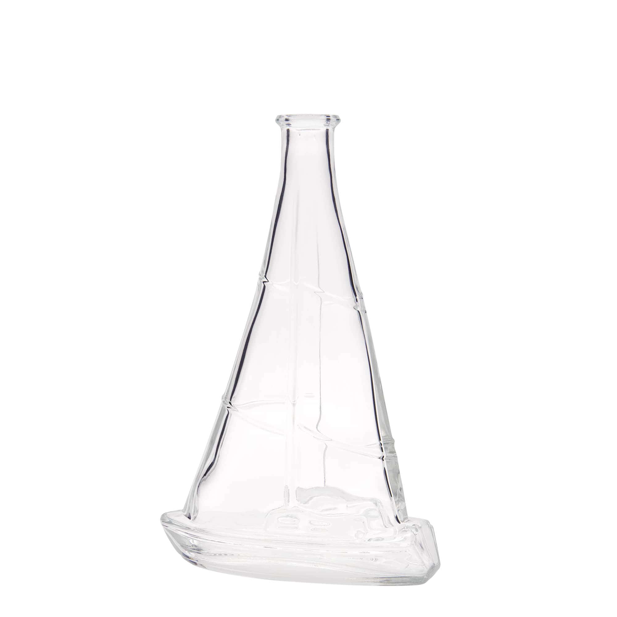 350 ml Glasflasche 'Segelboot', Mündung: Kork 350 ml Glasflasche 'Segelboot', Mündung: Kork