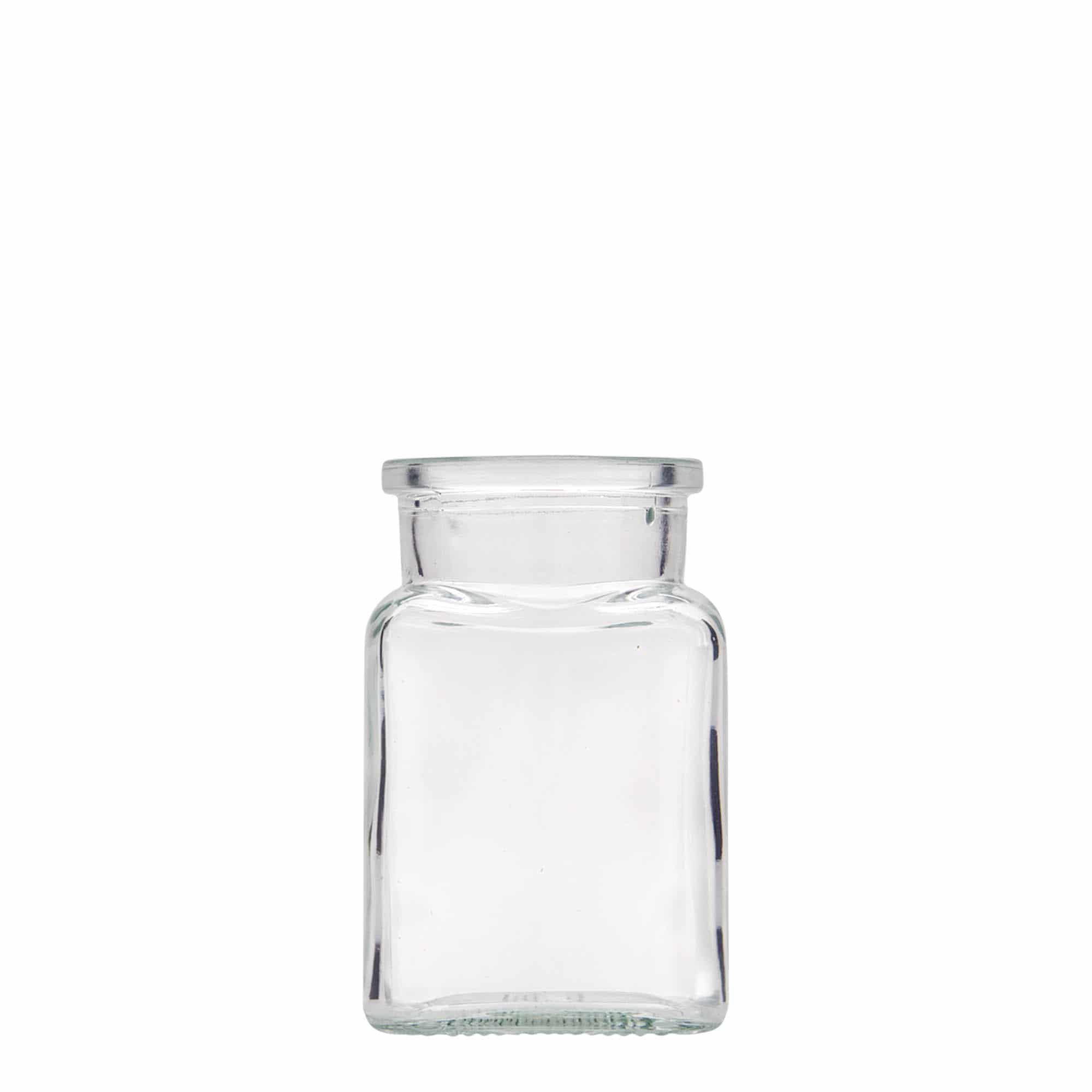 150 ml Korkenglas, quadratisch, Mündung: Kork 150 ml Korkenglas, quadratisch, Mündung: Kork