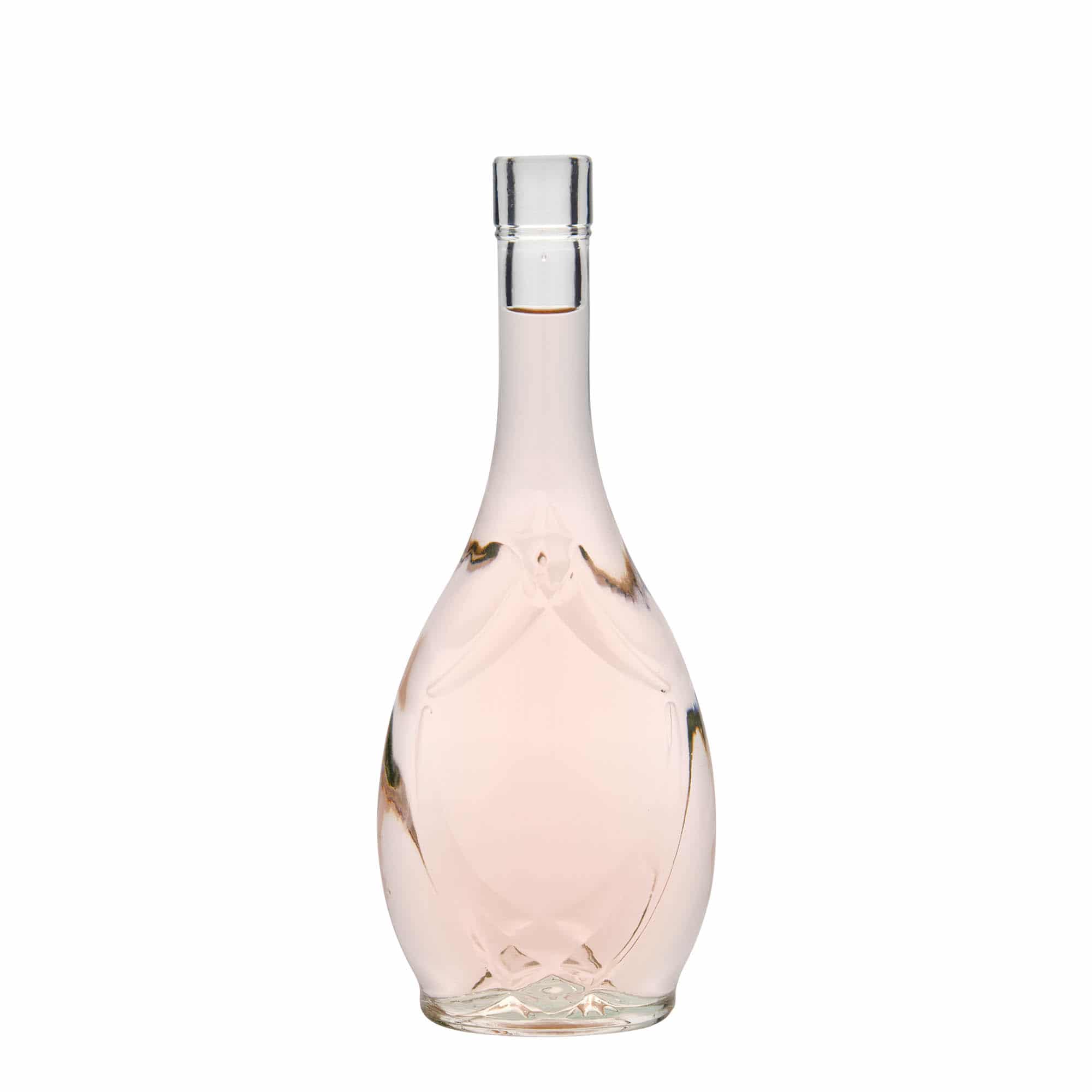 500 ml Glasflasche 'Saragossa', oval, Mündung: Kork