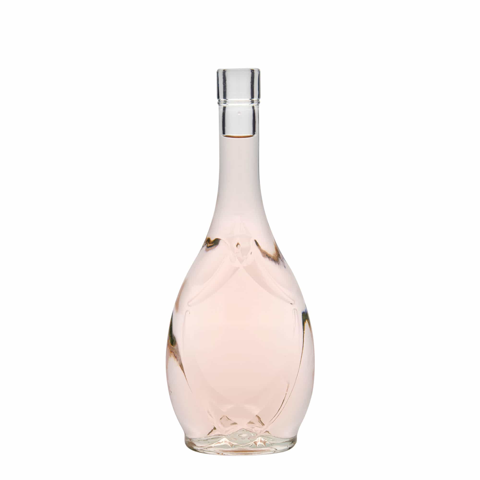 500 ml Glasflasche „Saragossa“, oval, Mündung: Kork