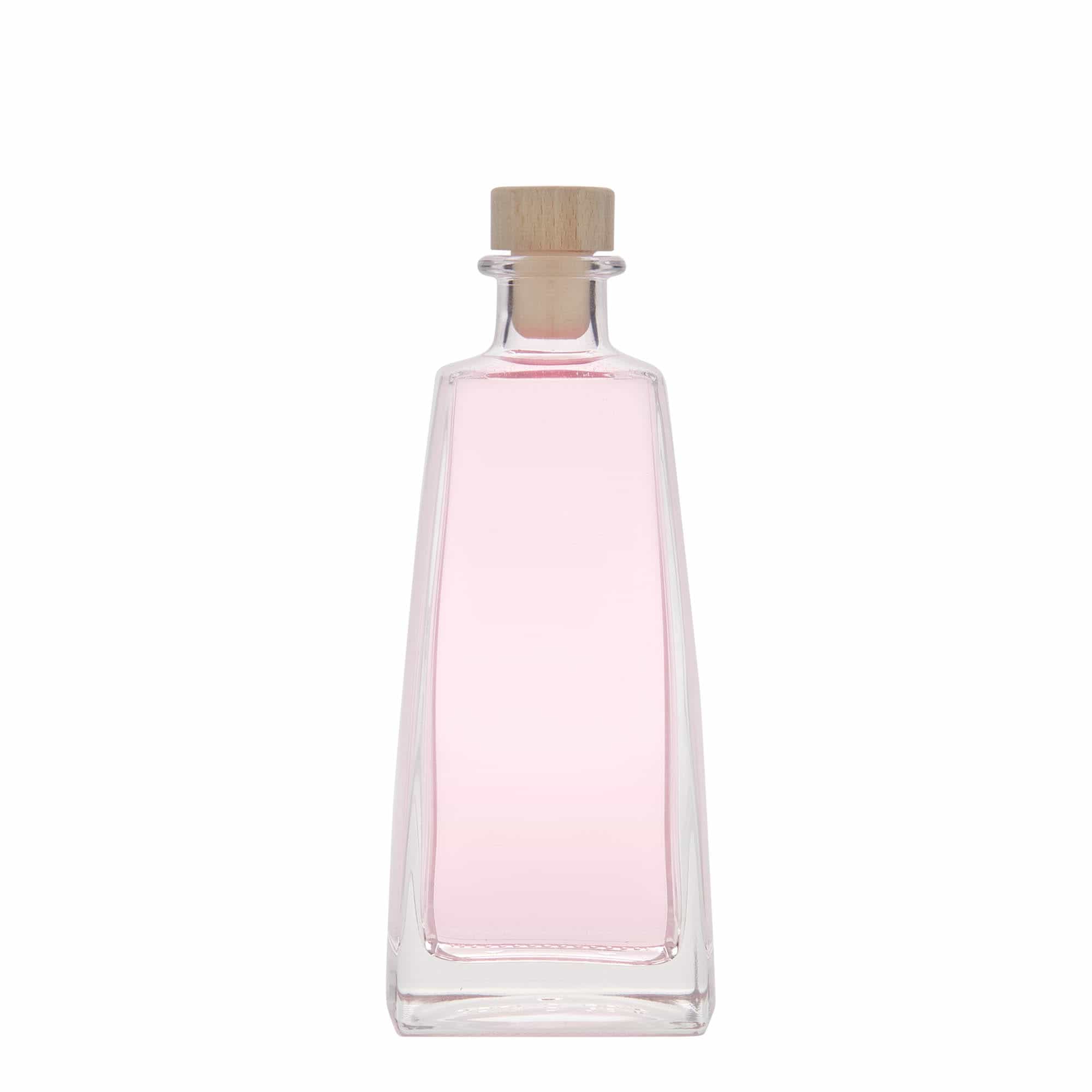 350 ml Glasflasche „Timmy“, rechteckig, Mündung: Kork