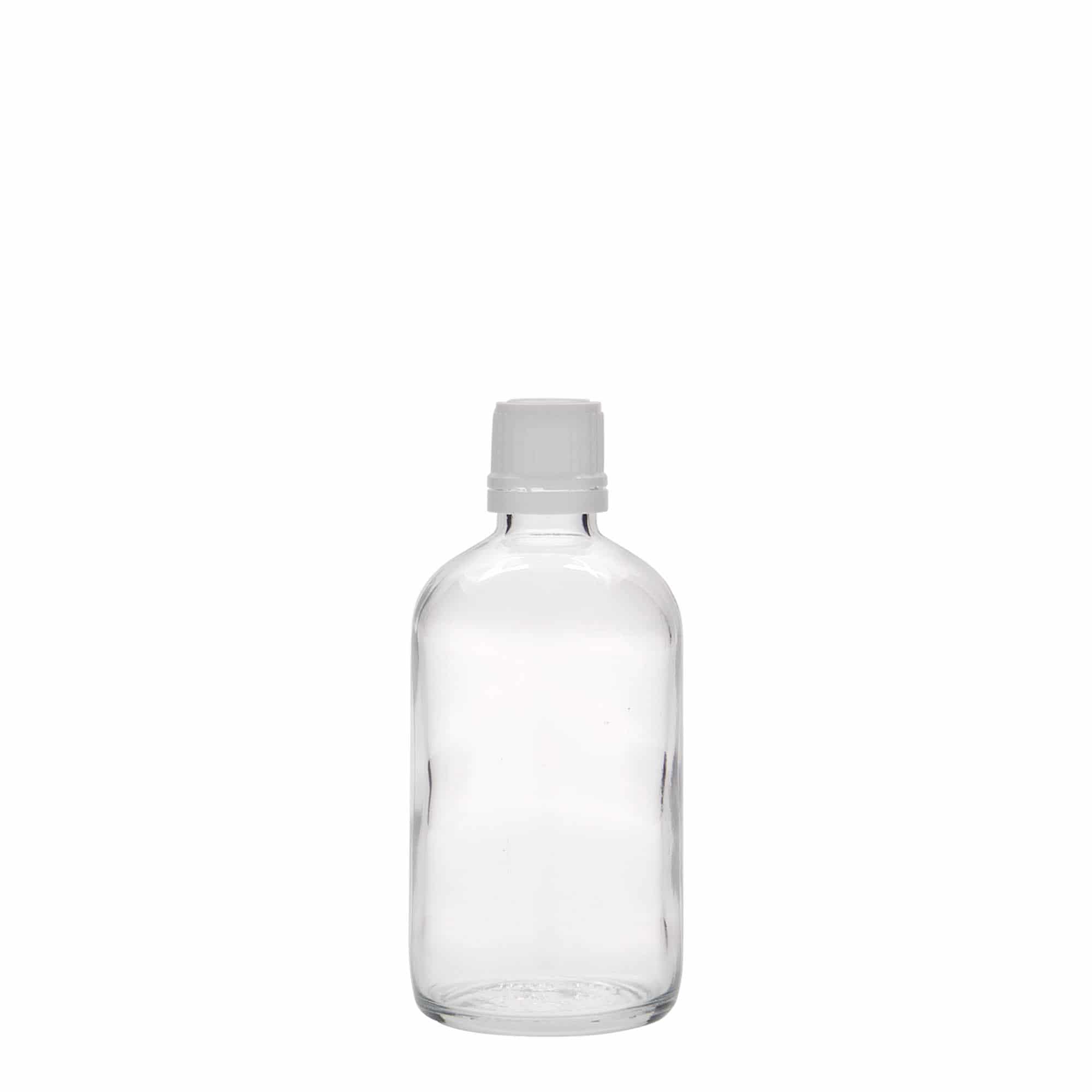 100 ml Medizinflasche, Glas, Mündung: DIN 18