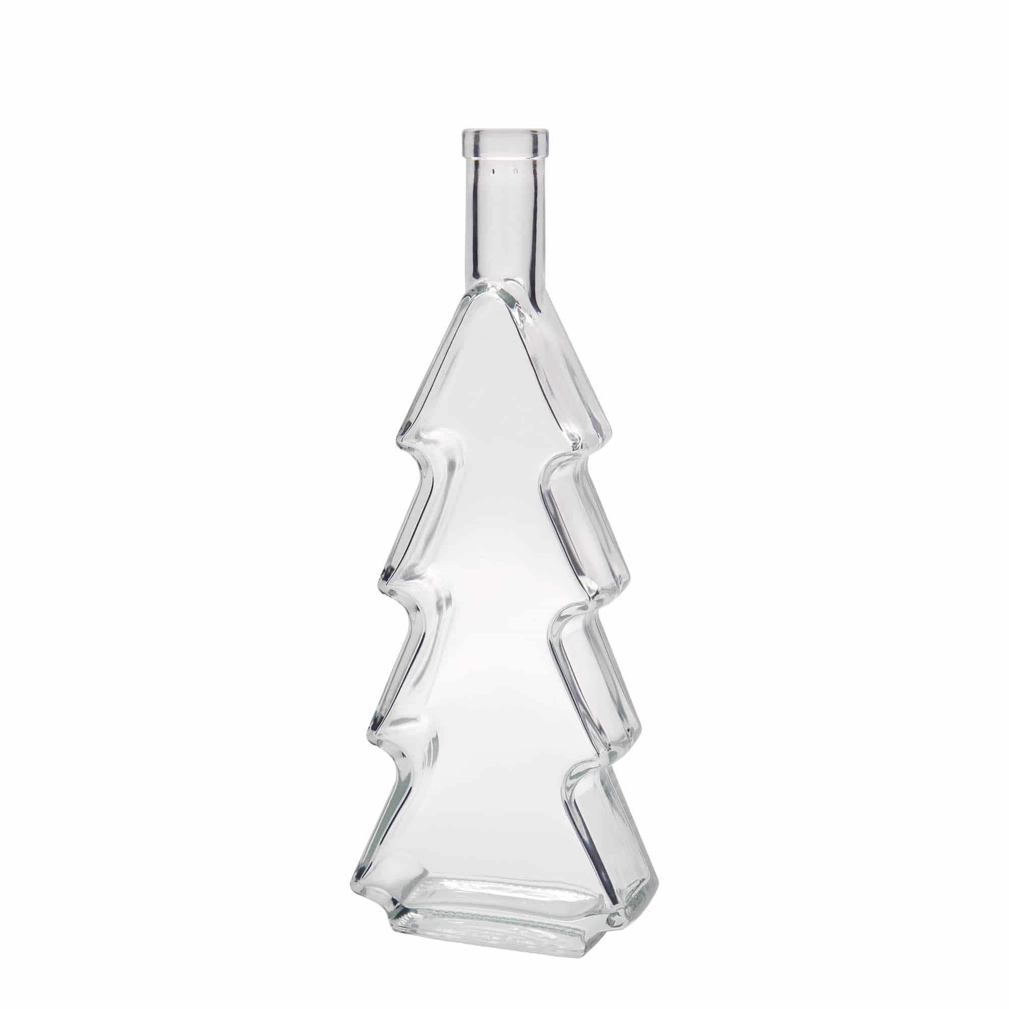 500 ml Glasflasche 'Tannenbaum', Mündung: Kork 500 ml Glasflasche 'Tannenbaum', Mündung: Kork