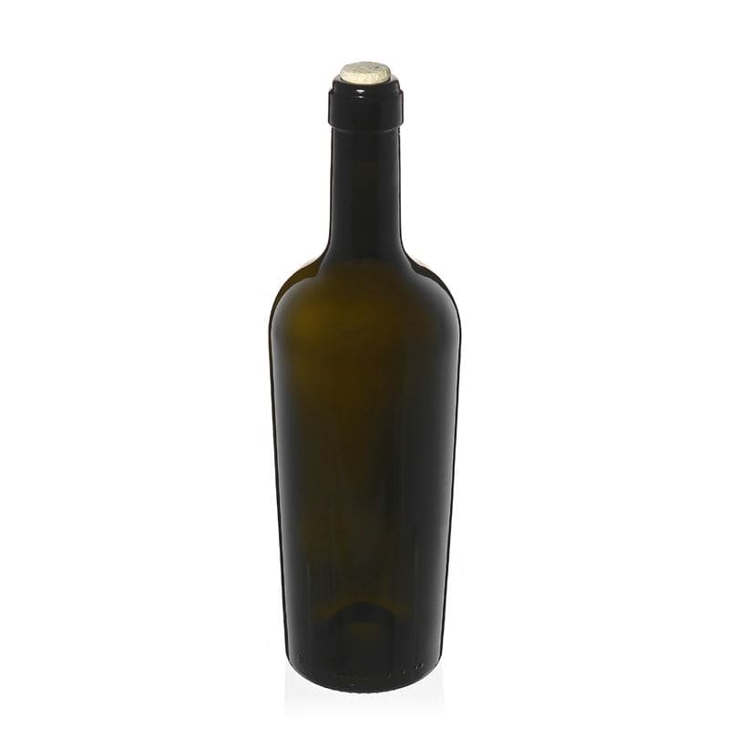 750 ml Weinflasche „Imperiale“, antikgrün, Mündung: Kork