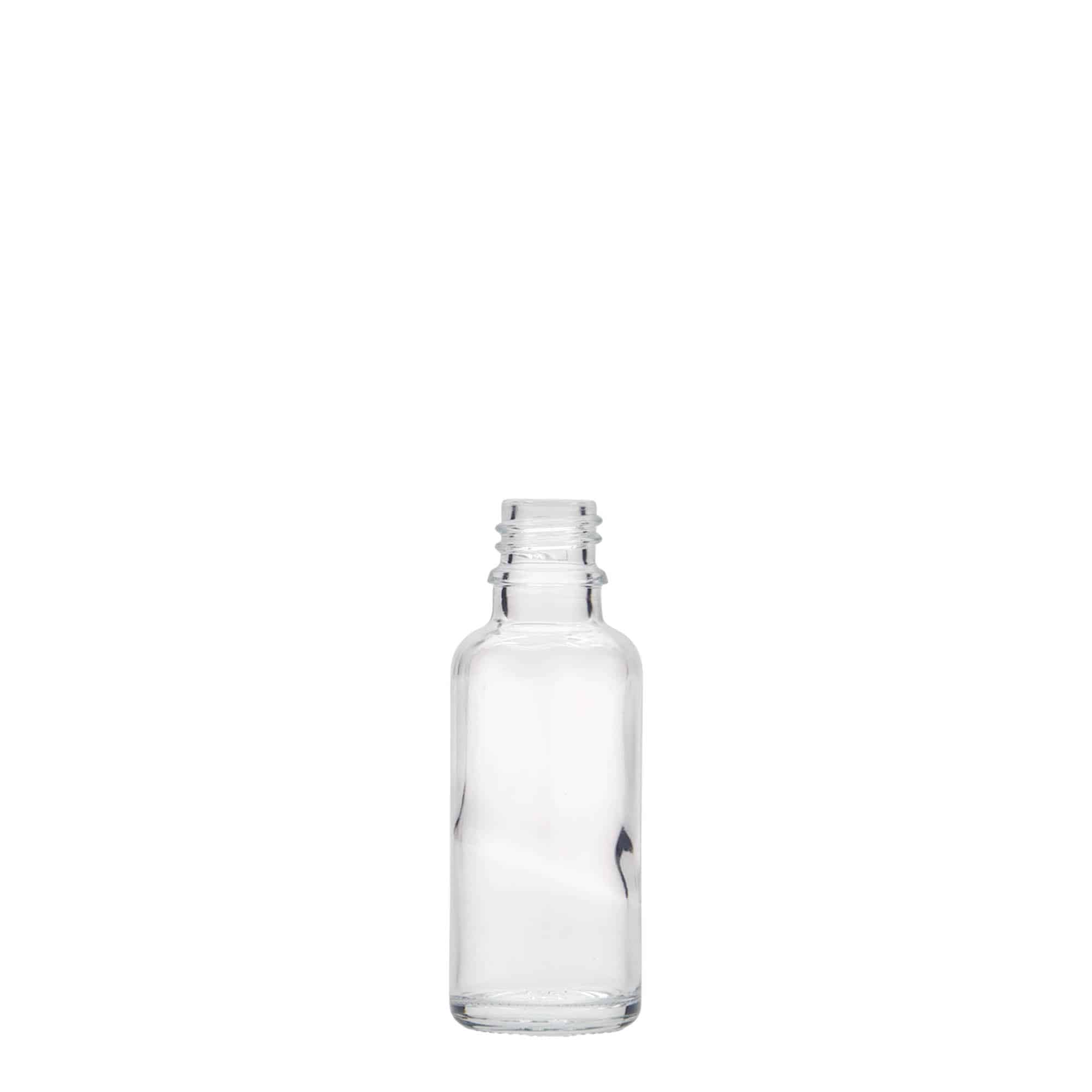 30 ml Medizinflasche, Glas, Mündung: DIN 18