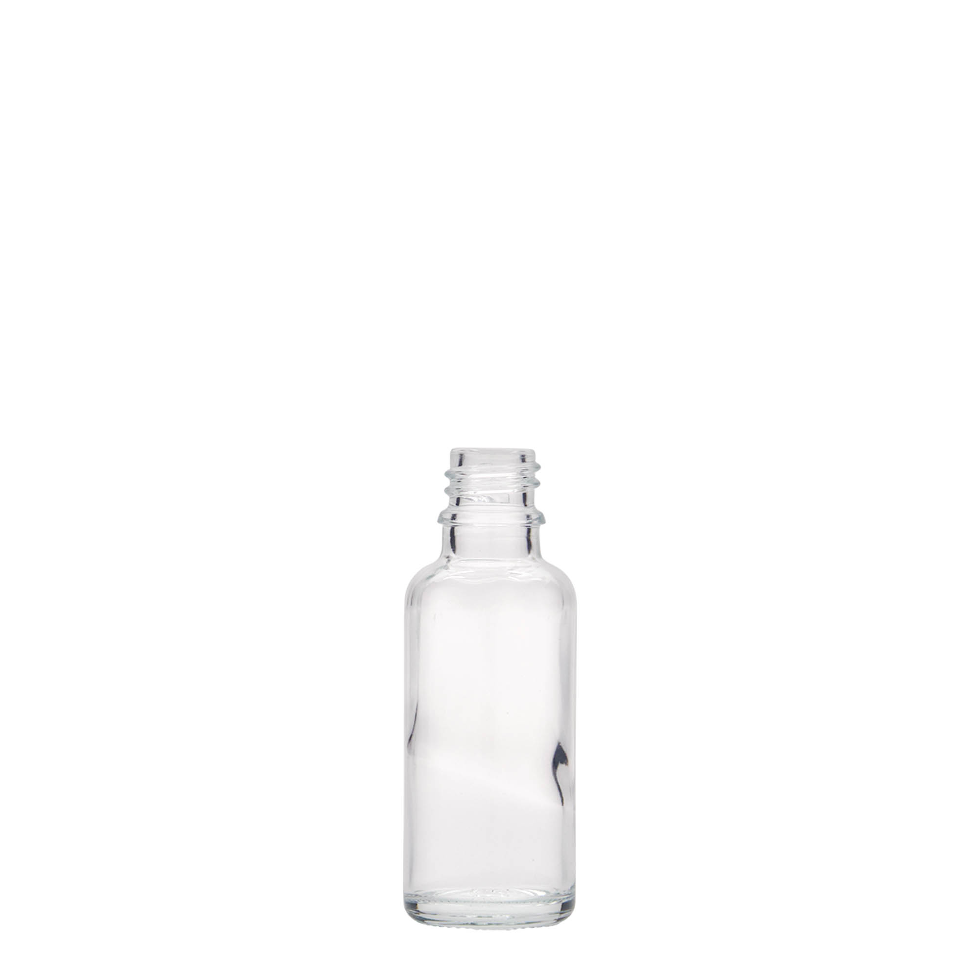 30 ml Medizinflasche, Glas, Mündung: DIN 18
