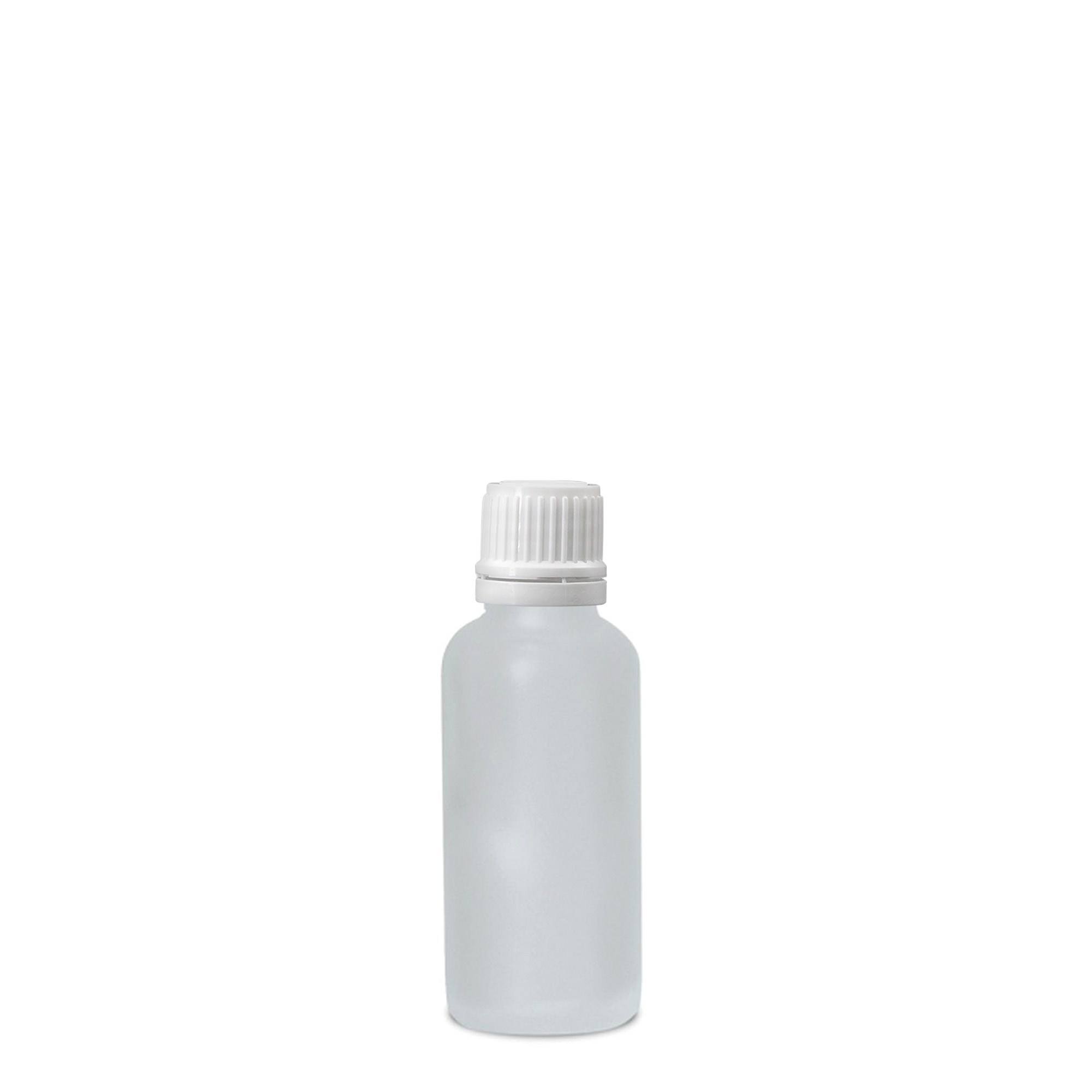 30 ml Medizinflasche, Glas, geeist, Mündung: DIN 18 30 ml Medizinflasche, Glas, geeist, Mündung: DIN 18