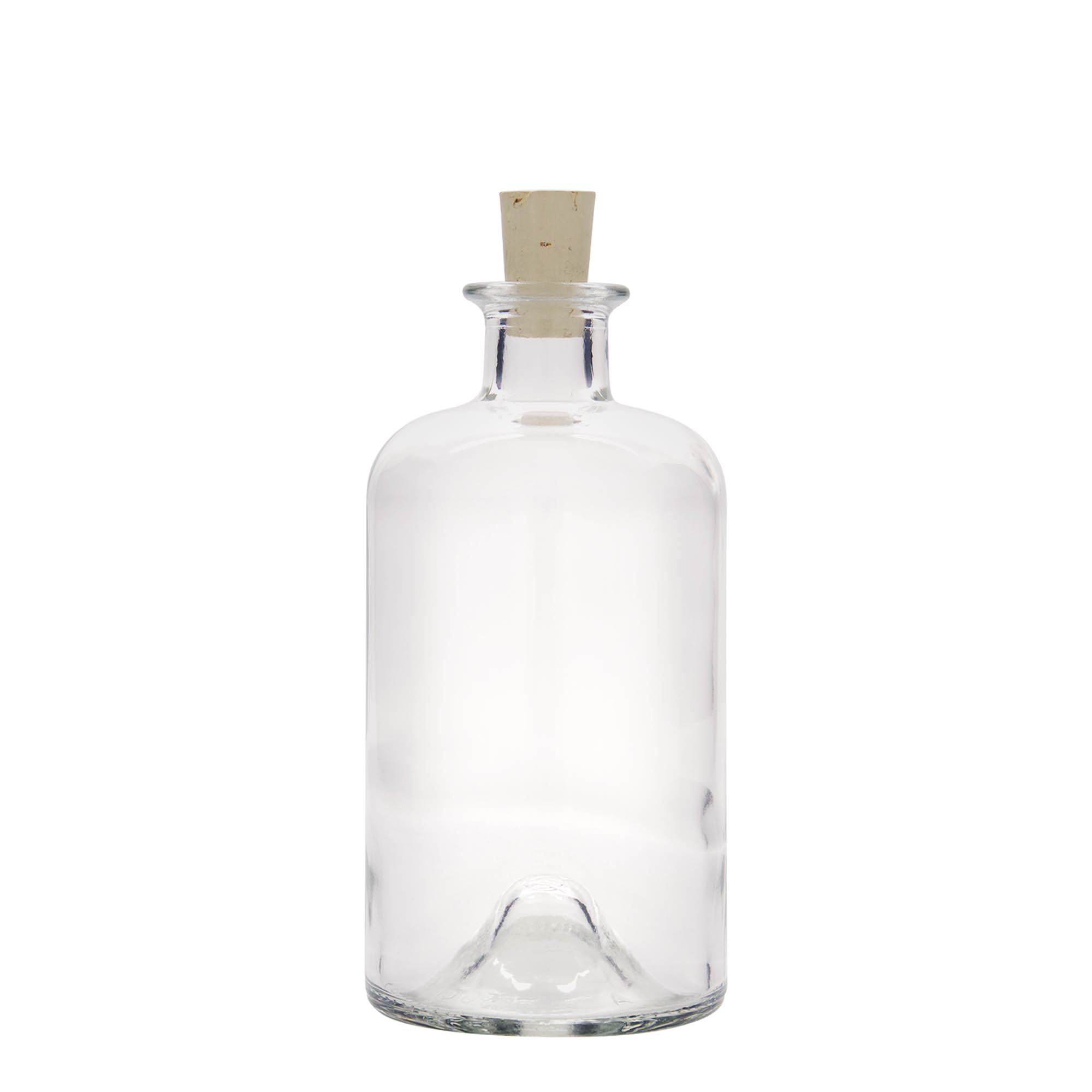 500 ml Glasflasche Apotheker „Doktor“, Mündung: Kork
