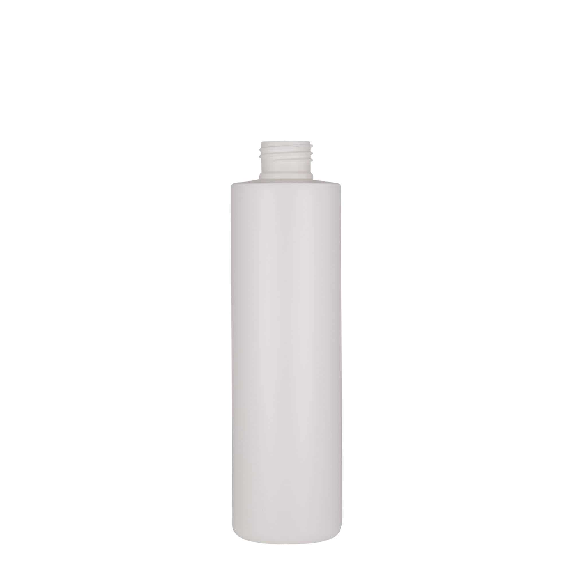 250 ml Kunststoffflasche 'Pipe', HDPE, weiß, Mündung: GPI 24/410