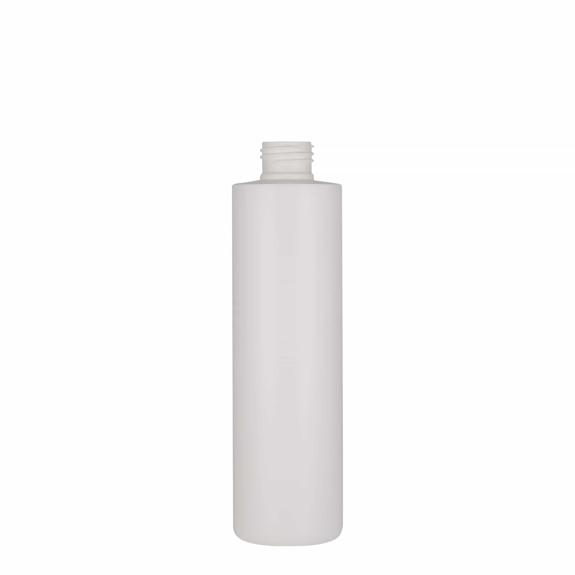 250 ml Kunststoffflasche 'Pipe', HDPE, weiß, Mündung: 24/410