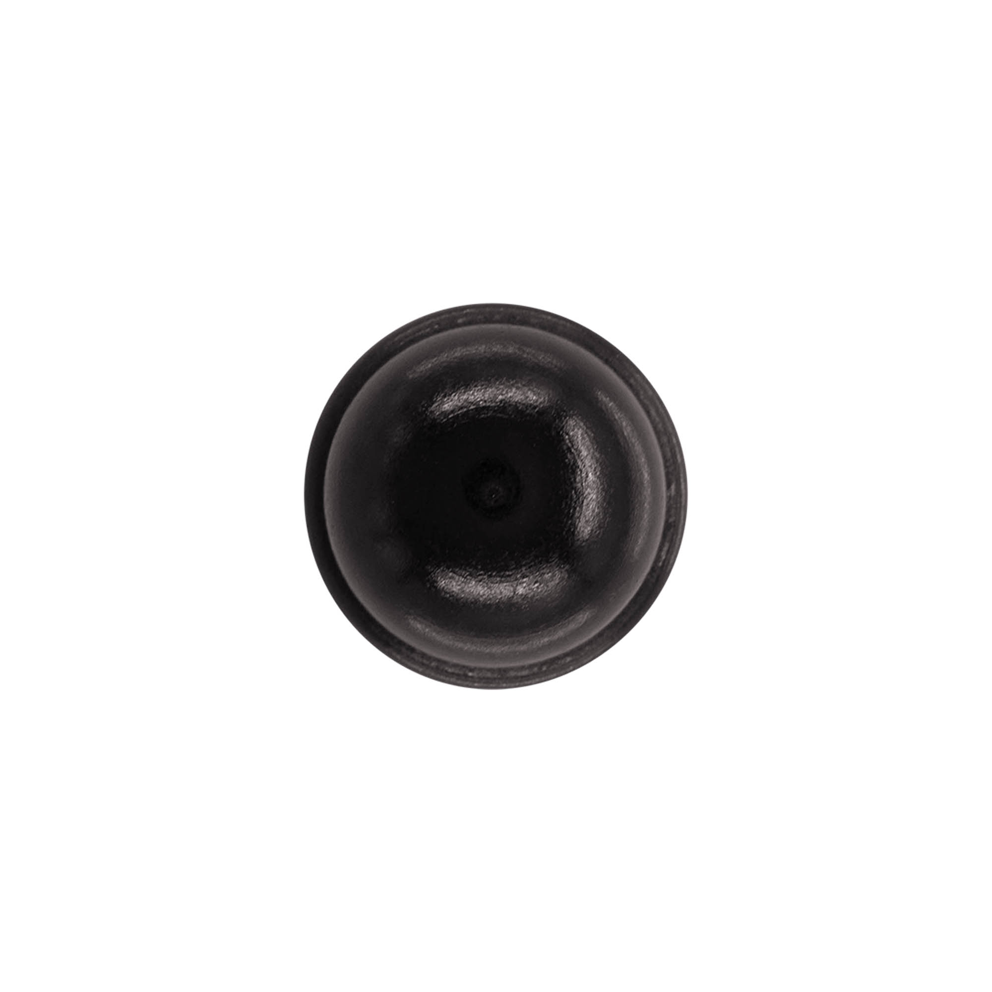 Griffkorken 19 mm "Melone", Holz/PE, schwarz, für Mündung: Kork