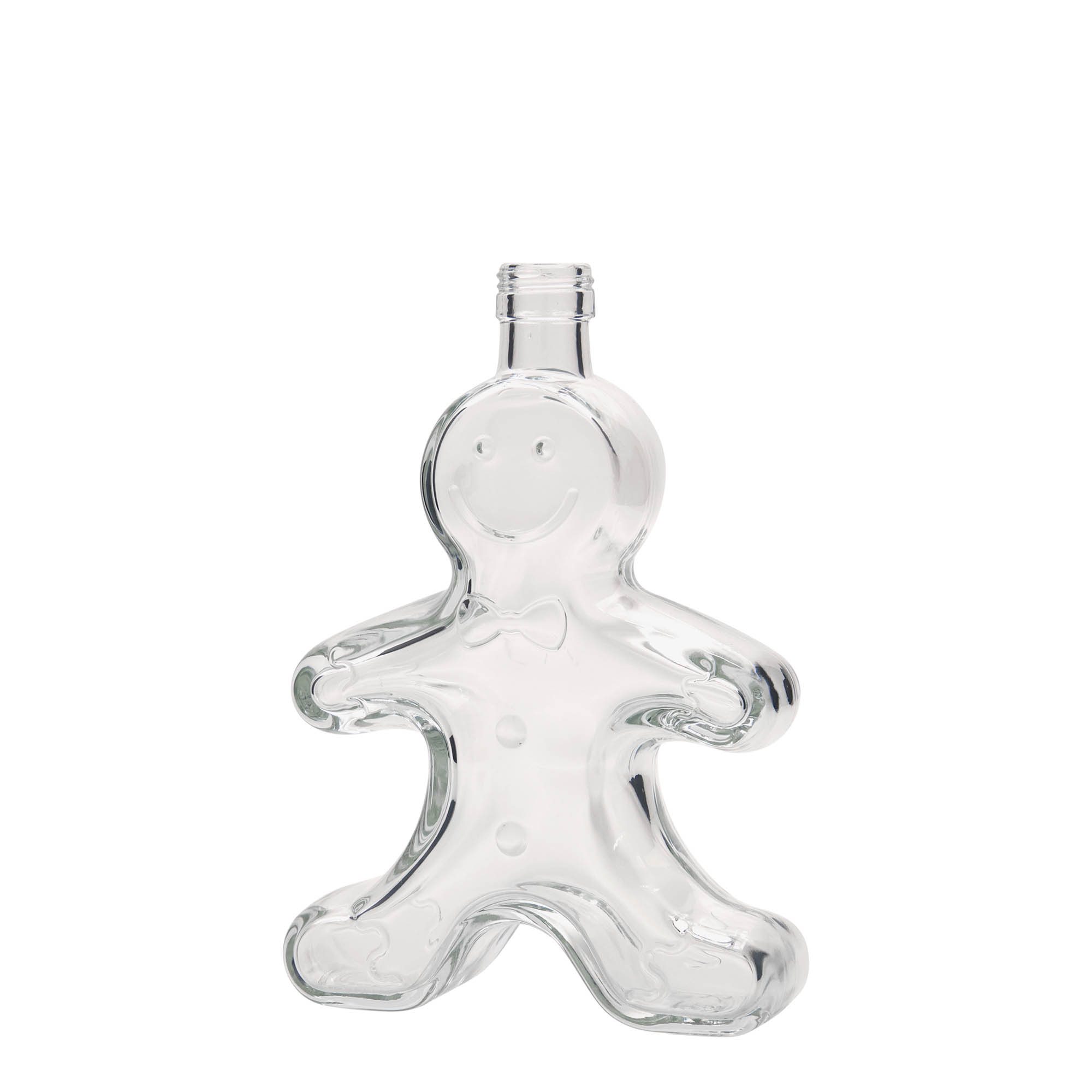 250 ml Glasflasche 'Lebkuchenmann', Mündung: PP 24 250 ml Glasflasche 'Lebkuchenmann', Mündung: PP 24