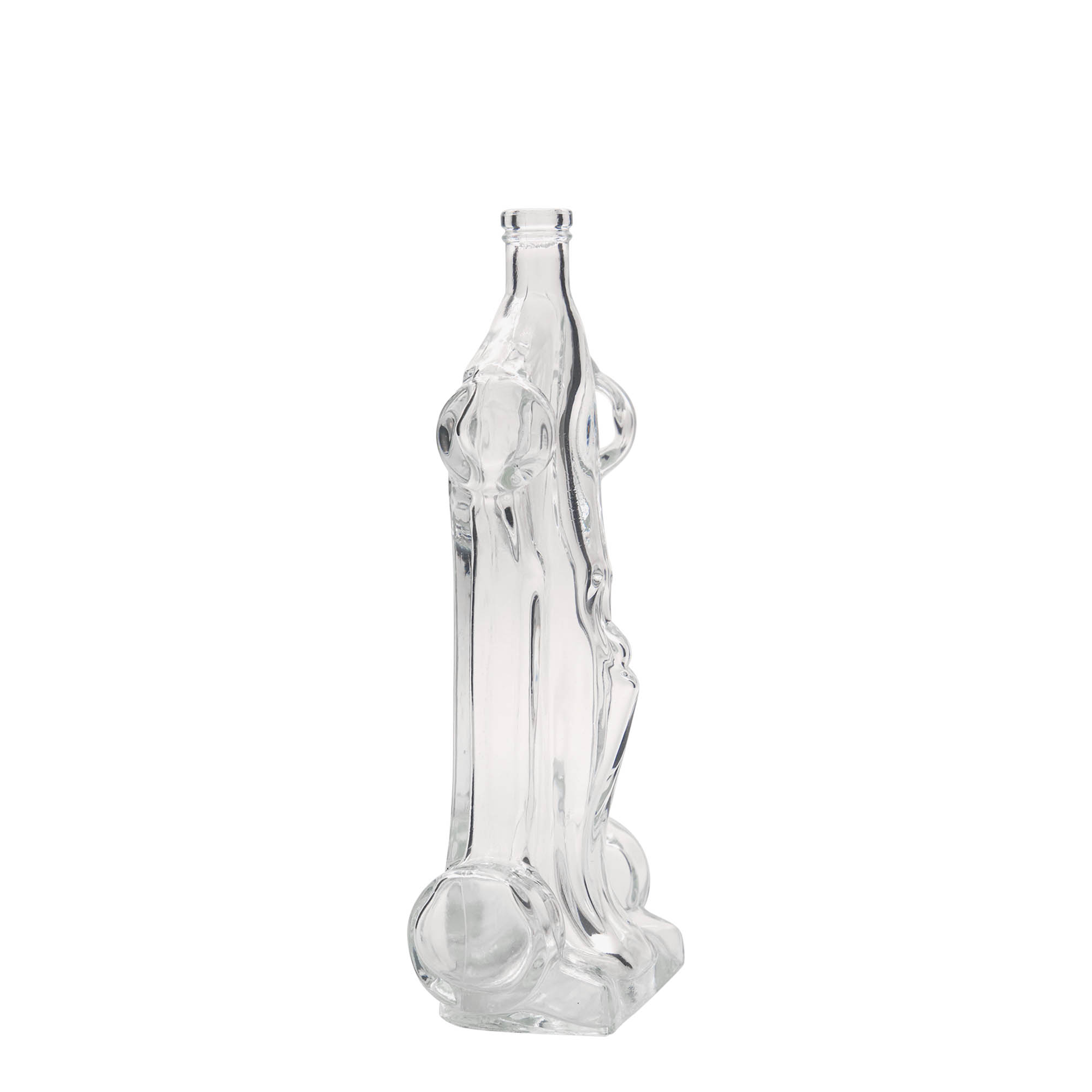 200 ml Glasflasche 'Rennwagen', Mündung: Kork