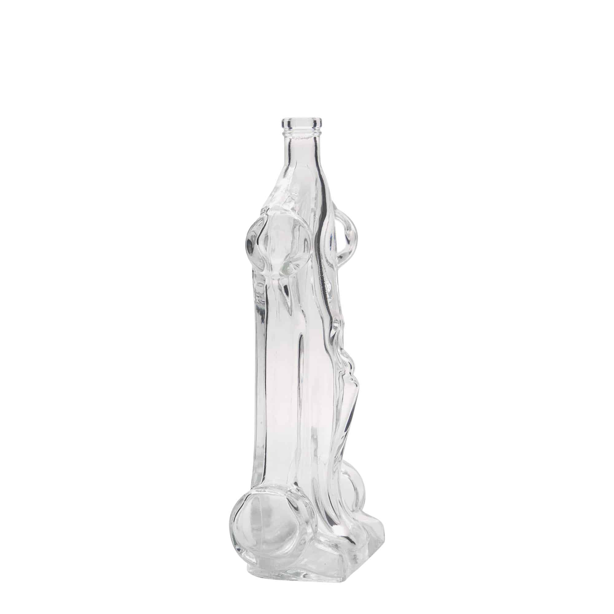 200 ml Glasflasche „Rennwagen“, Mündung: Kork
