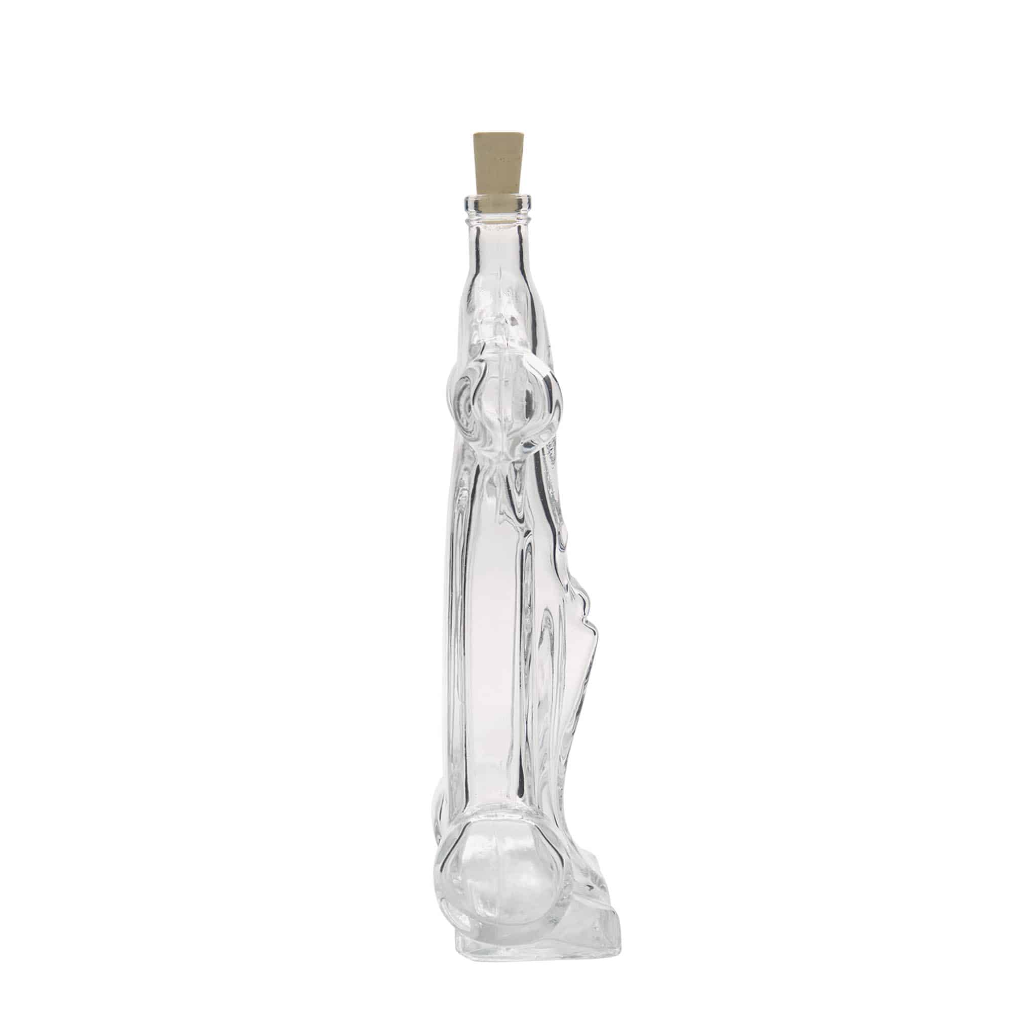 200 ml Glasflasche „Rennwagen“, Mündung: Kork