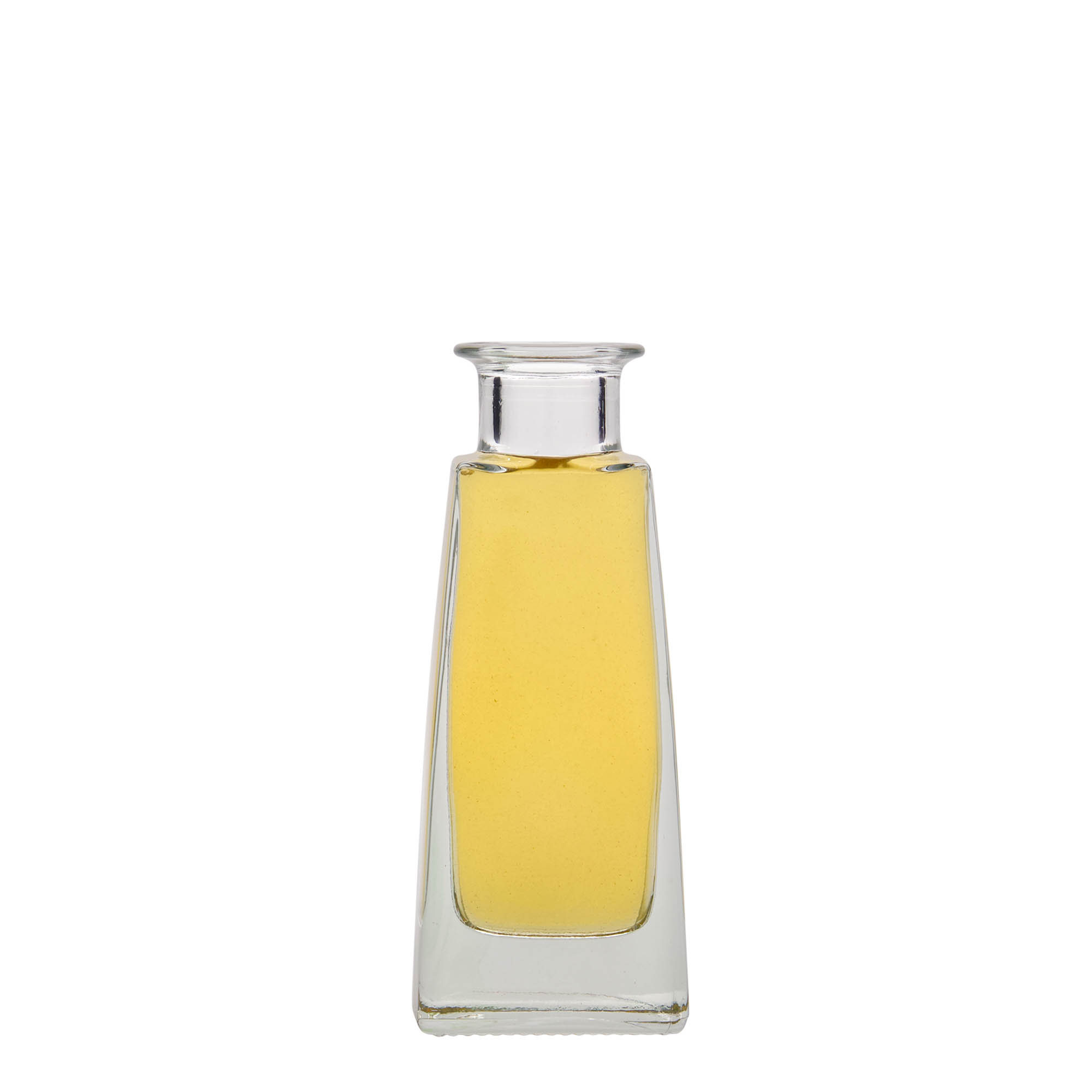 100 ml Glasflasche „Timmy“, rechteckig, Mündung: Kork