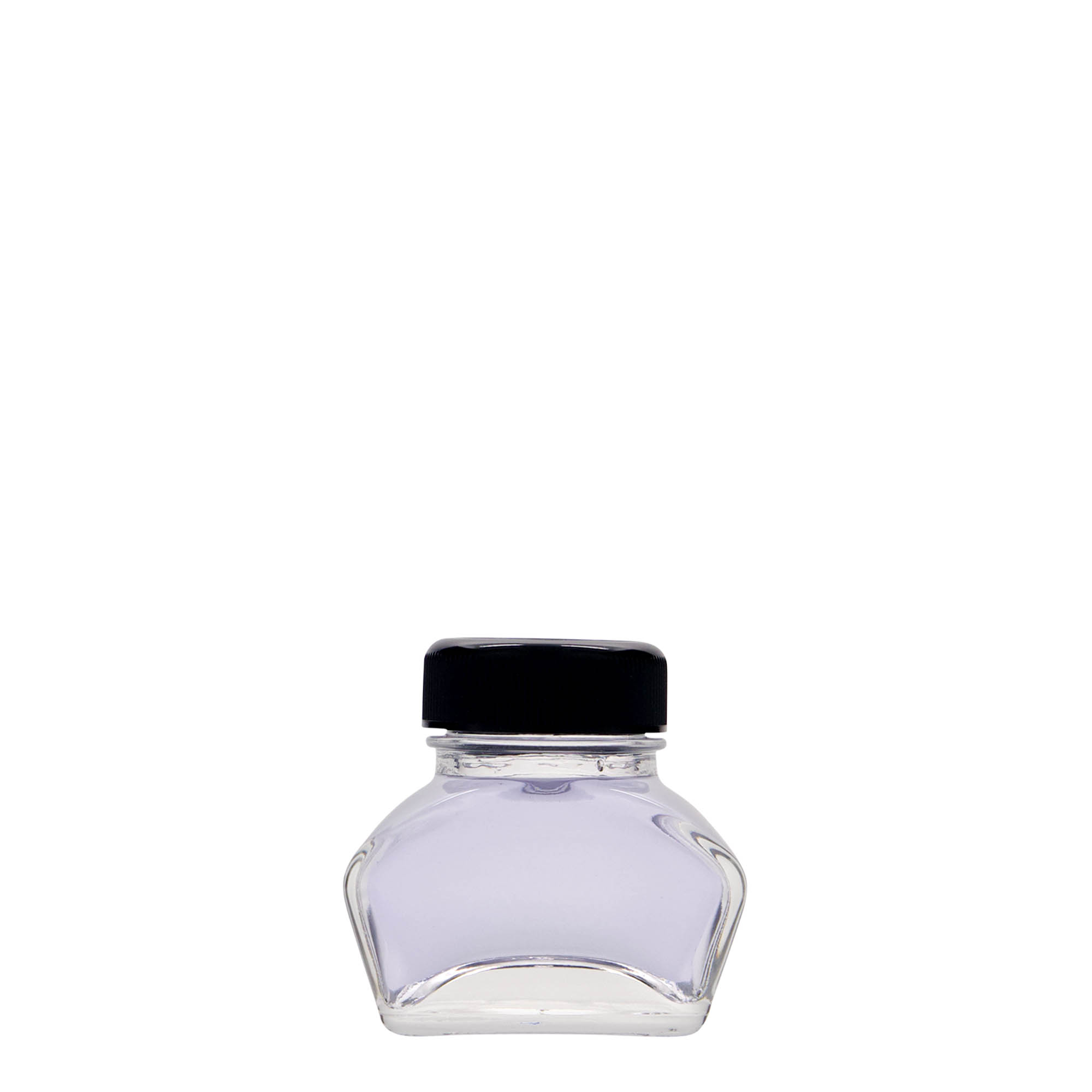 30 ml Tintenfass, rechteckig, Mündung: Schraubverschluss