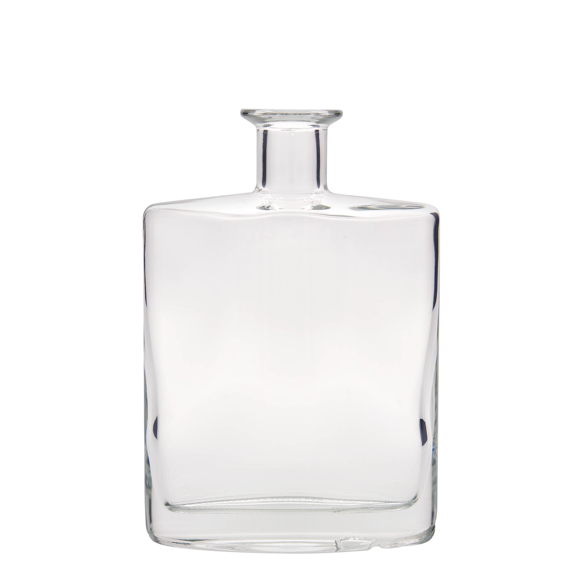700 ml Glasflasche „Zorbas“, oval, Mündung: Kork