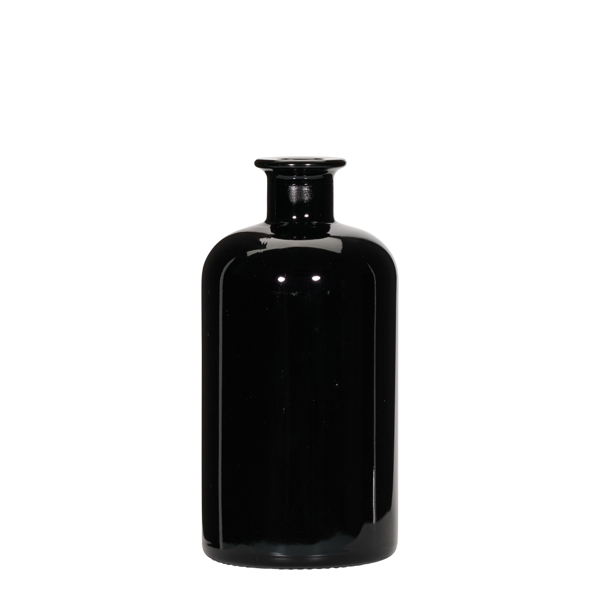 500 ml Glasflasche Apotheker, schwarz, Mündung: Kork 500 ml Glasflasche Apotheker, schwarz, Mündung: Kork