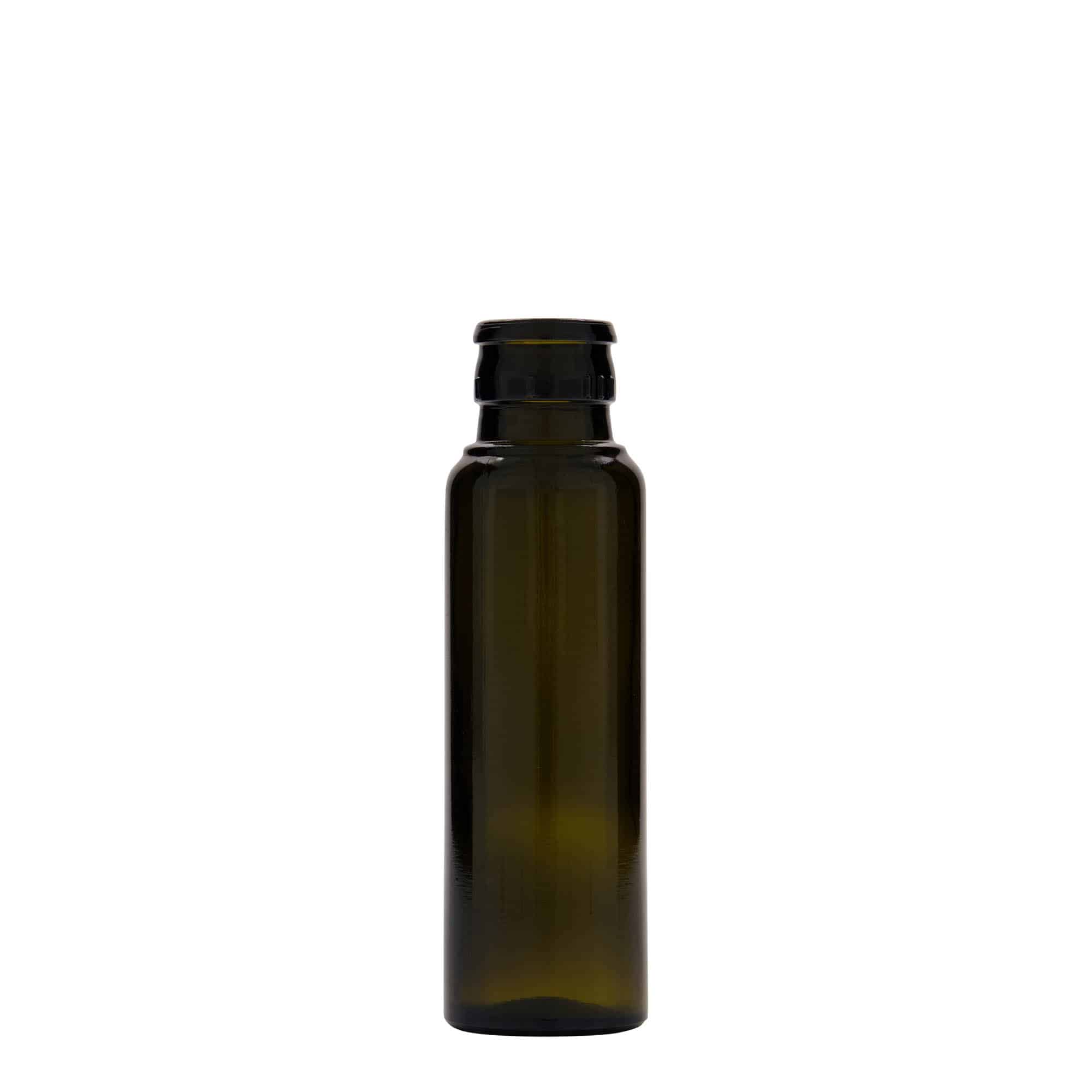 100 ml Essig-/Ölflasche 'Willy New', Glas, antikgrün, Mündung: DOP