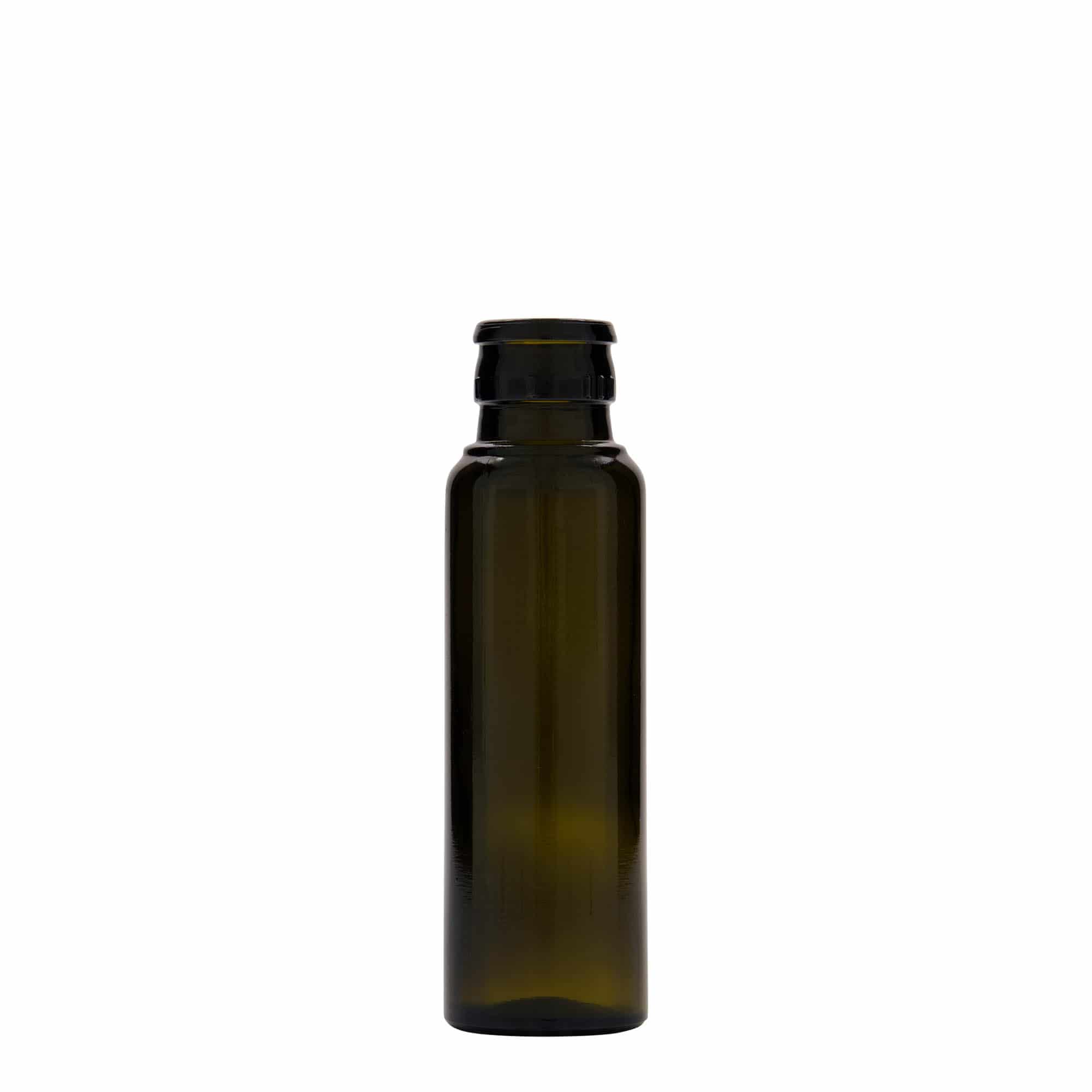100 ml Essig-/Ölflasche „Willy New“, Glas, antikgrün, Mündung: DOP